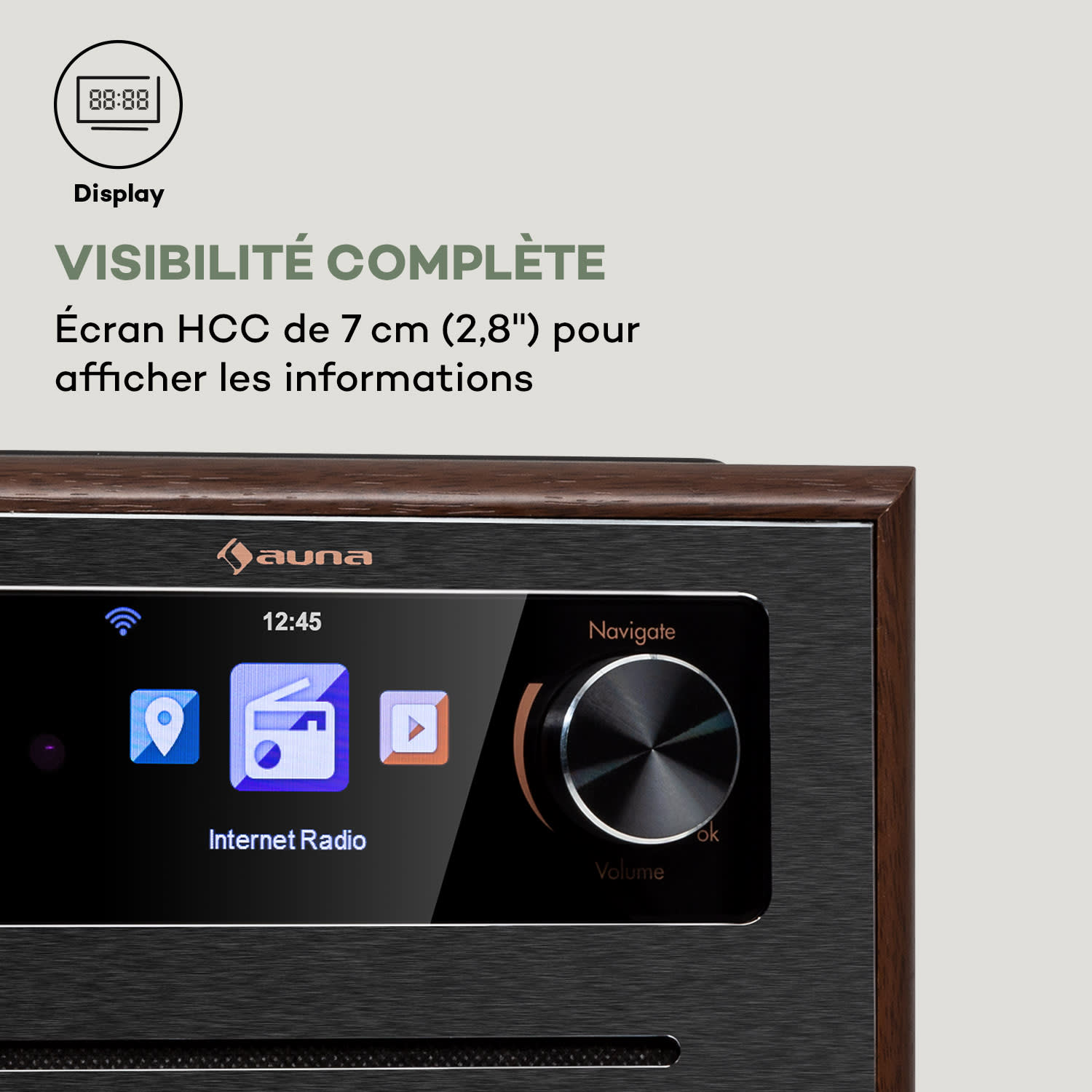 Silver Star CD Cube Radio Bluetooth HCC écran noir