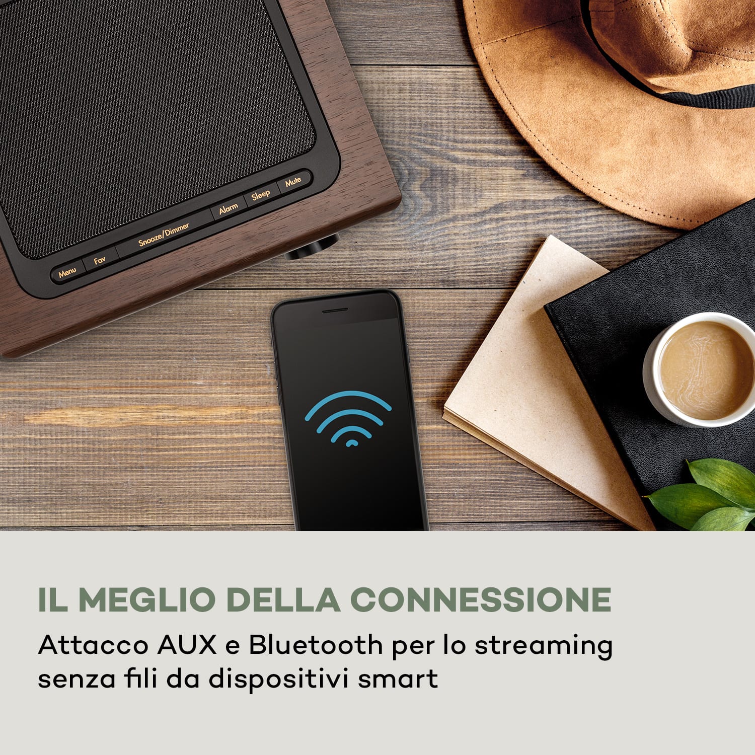 Silver Star CD Cube Radio Bluetooth HCC Display nero 