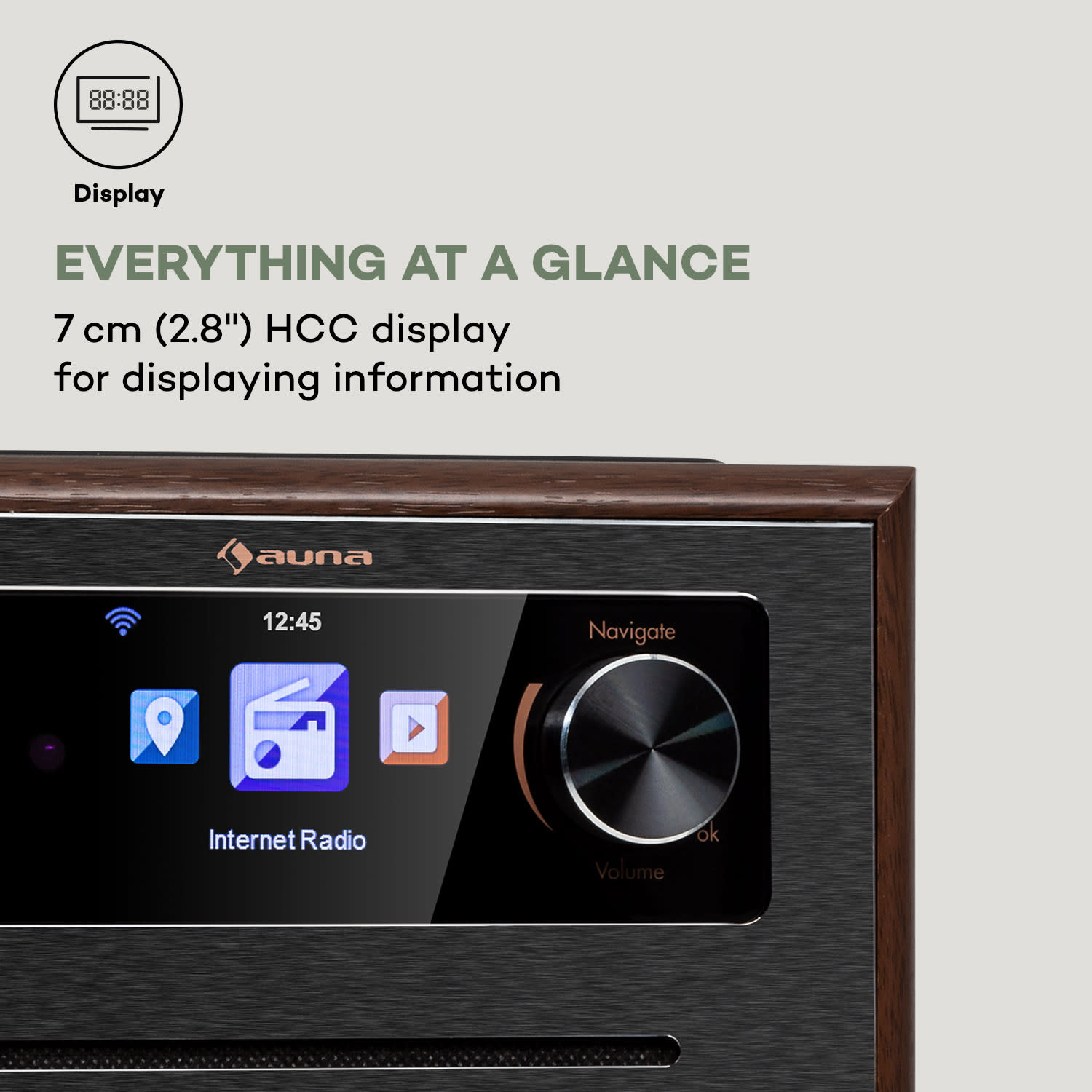 Silver Star CD Cube, radio, Bluetooth, wyświetlacz HCC, czarne