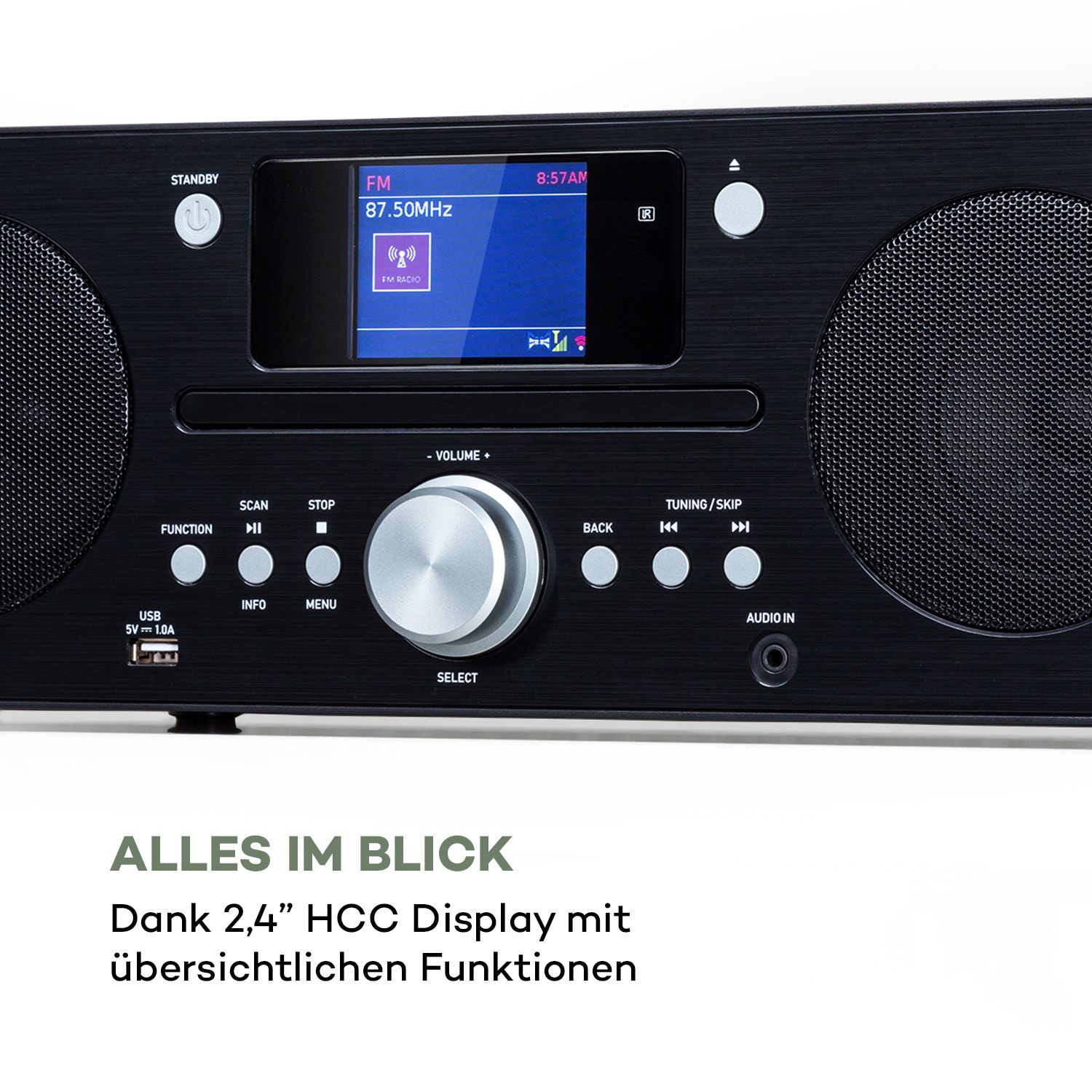 Harvard Kompaktanlage Internet-/DAB+/UKW-Radio CD-Player Bluetooth 