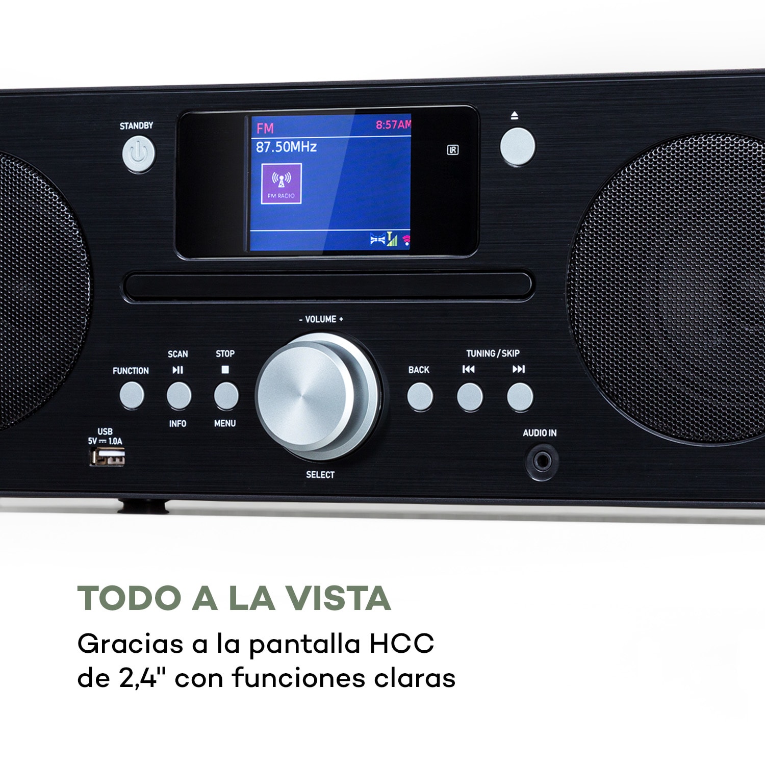 Harvard Equipo de música radio con internet/DAB+/FM, reproductor de CD y Bluetooth 