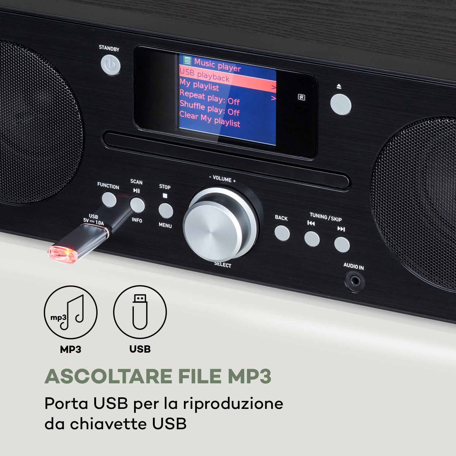 Harvard - Impianto compatto, radio web/DAB+/FM, lettore CD, Bluetooth 