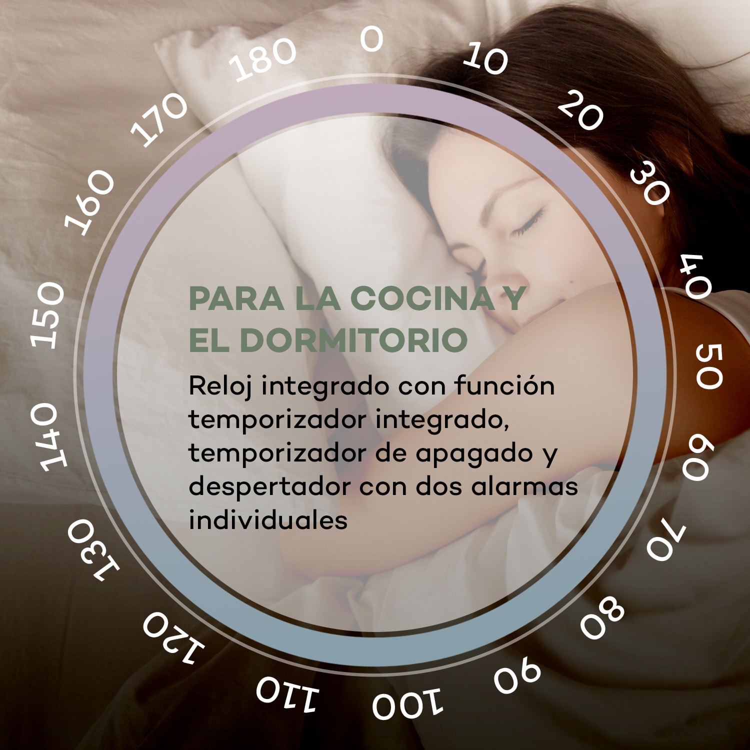Ambient Radio DAB+/FM BT 5.0 Entrada AUX Pantalla LCD Despertador Temporizador de cocina Madera Oscura