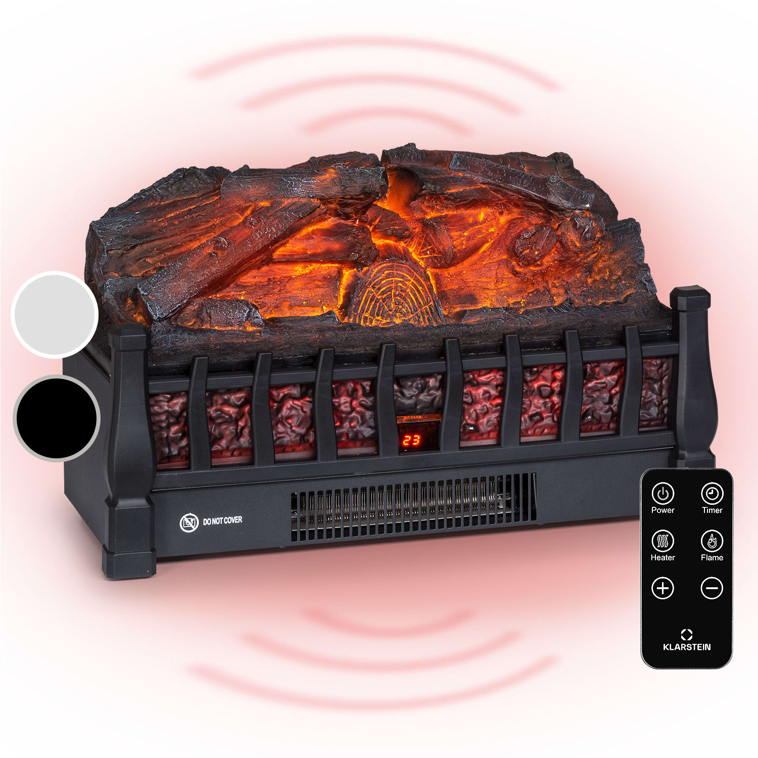 Kamini FXL 2G Električni kamin Kaminski vložek 1800 W 3D iluzija LED plamena 