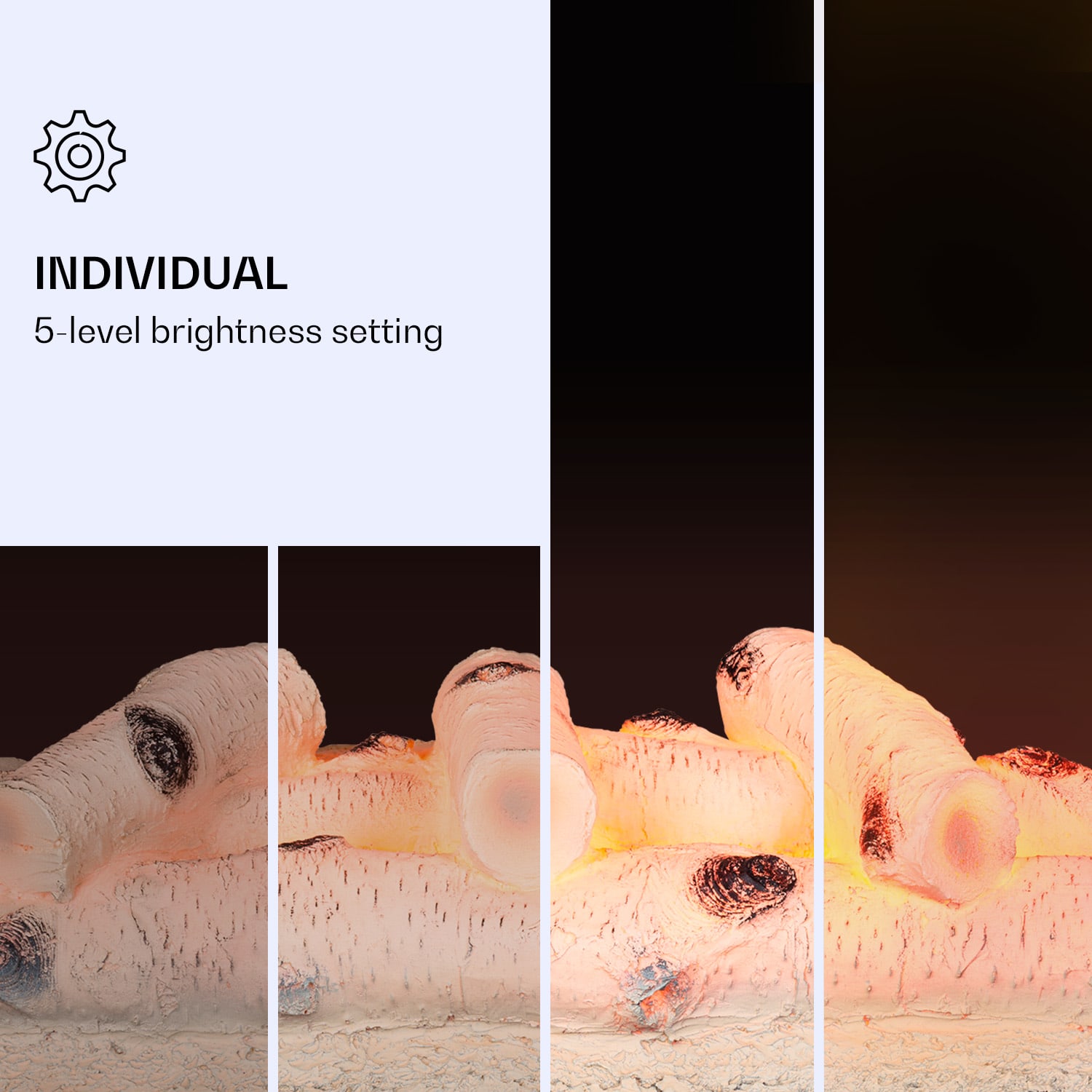 Kamini FXL 2G elektrische haard haardinzet 1800 W led 3D vlammenillusie 