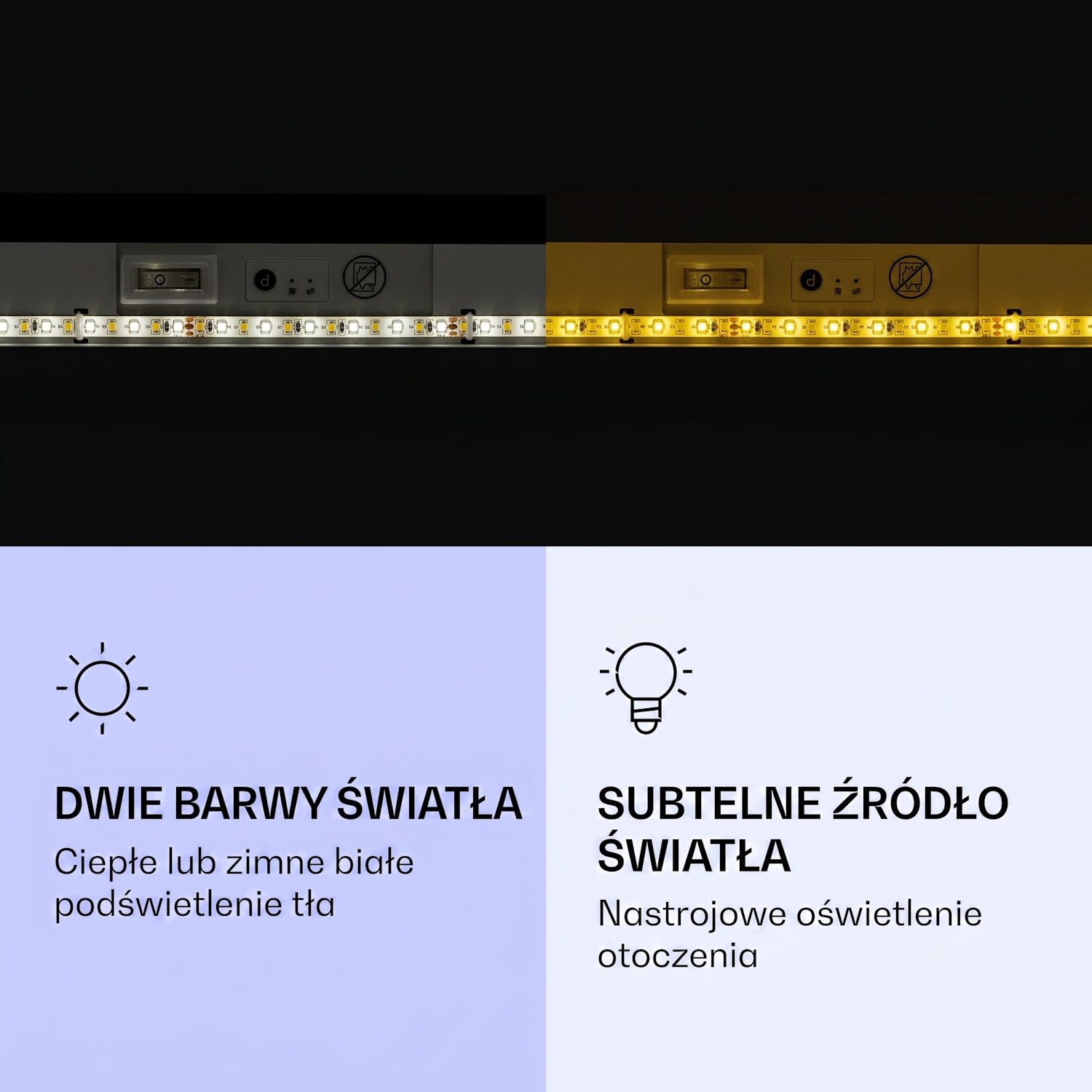 Wondersky, zestaw sufitowych paneli na podczerwień, 2 szt., 350 W, 60 x 6,5 x 60 cm, IP44 350 W | Podwójny panel