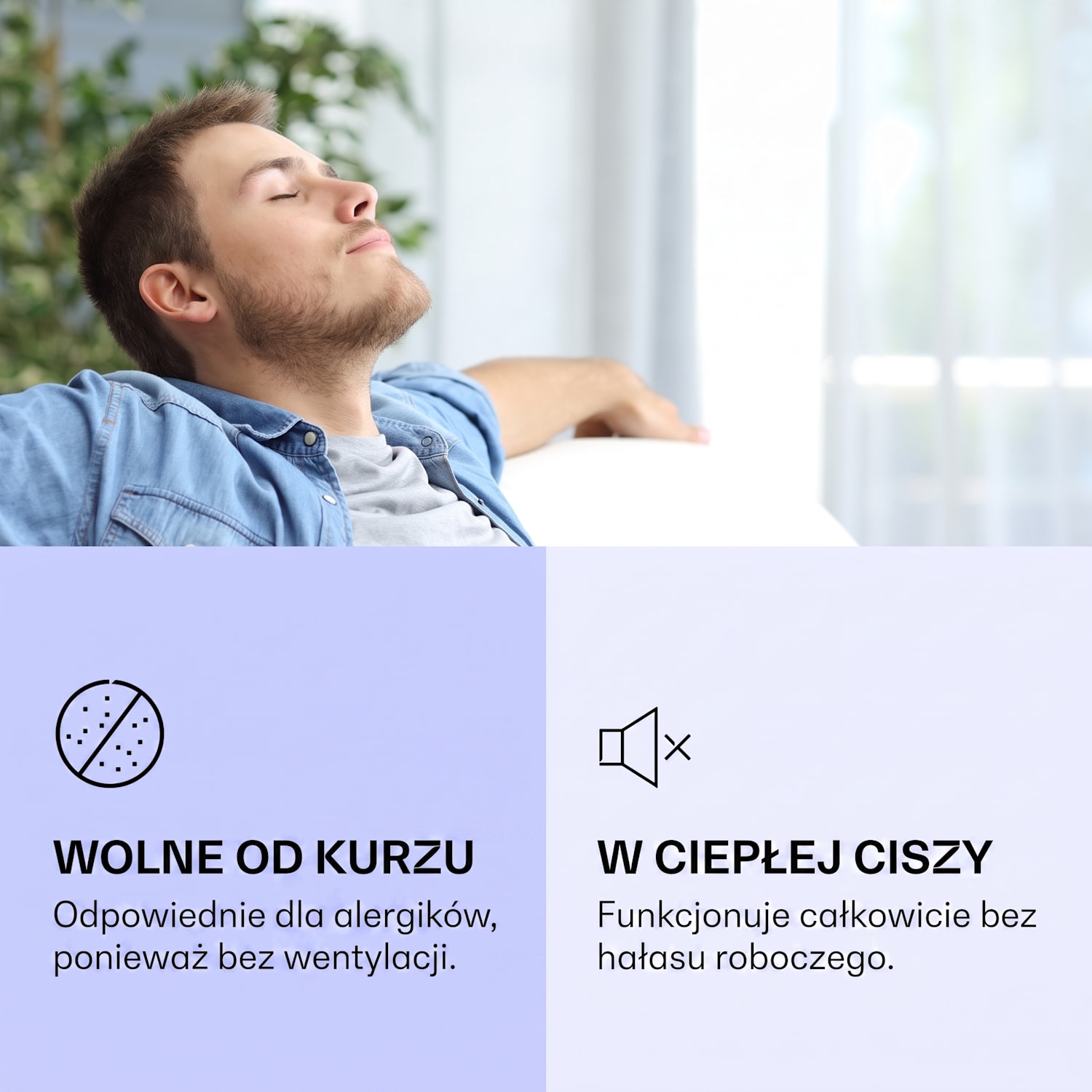 Wondersky, zestaw sufitowych paneli na podczerwień, 2 szt., 350 W, 60 x 6,5 x 60 cm, IP44 350 W | Podwójny panel
