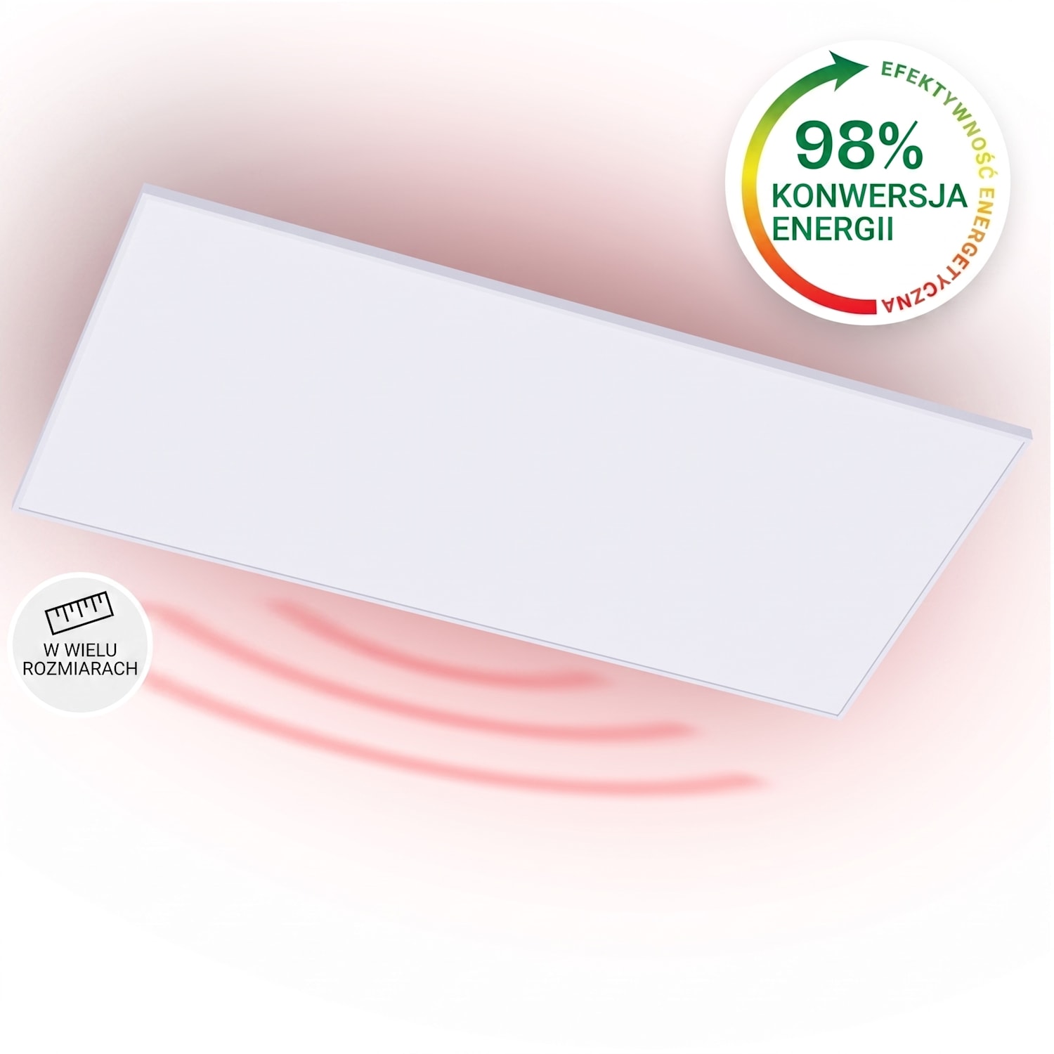Wondersky, sufitowy panel grzewczy na podczerwień, grzejnik, 700 W, 120 x 60 x 6,5 cm, IP44 700 W | Pojedynczy panel
