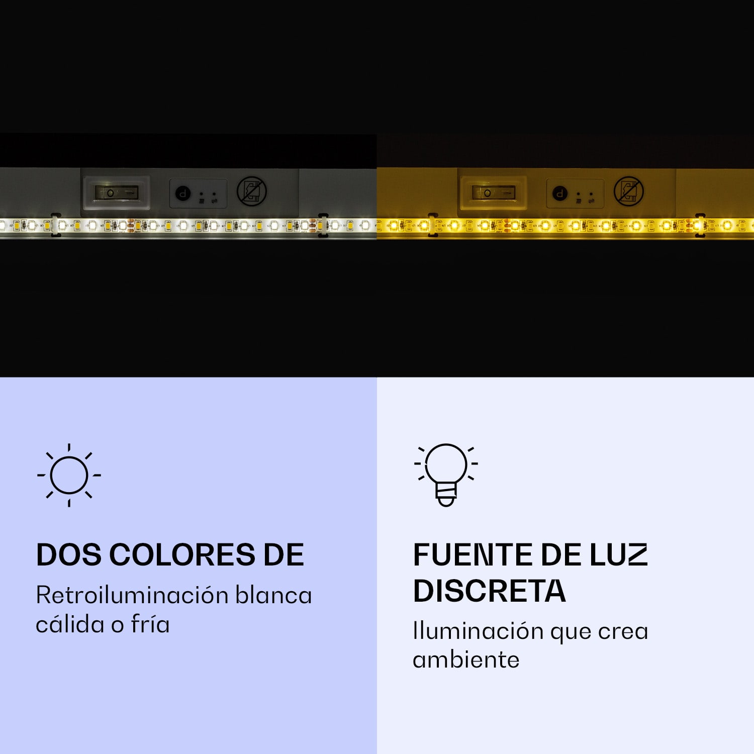 Calefactor por infrarrojos de techo Wondersky 700W Juego de 2 60 x 6 x 120 cm (ancho x alto x fondo) IP44 700 W | Panel doble