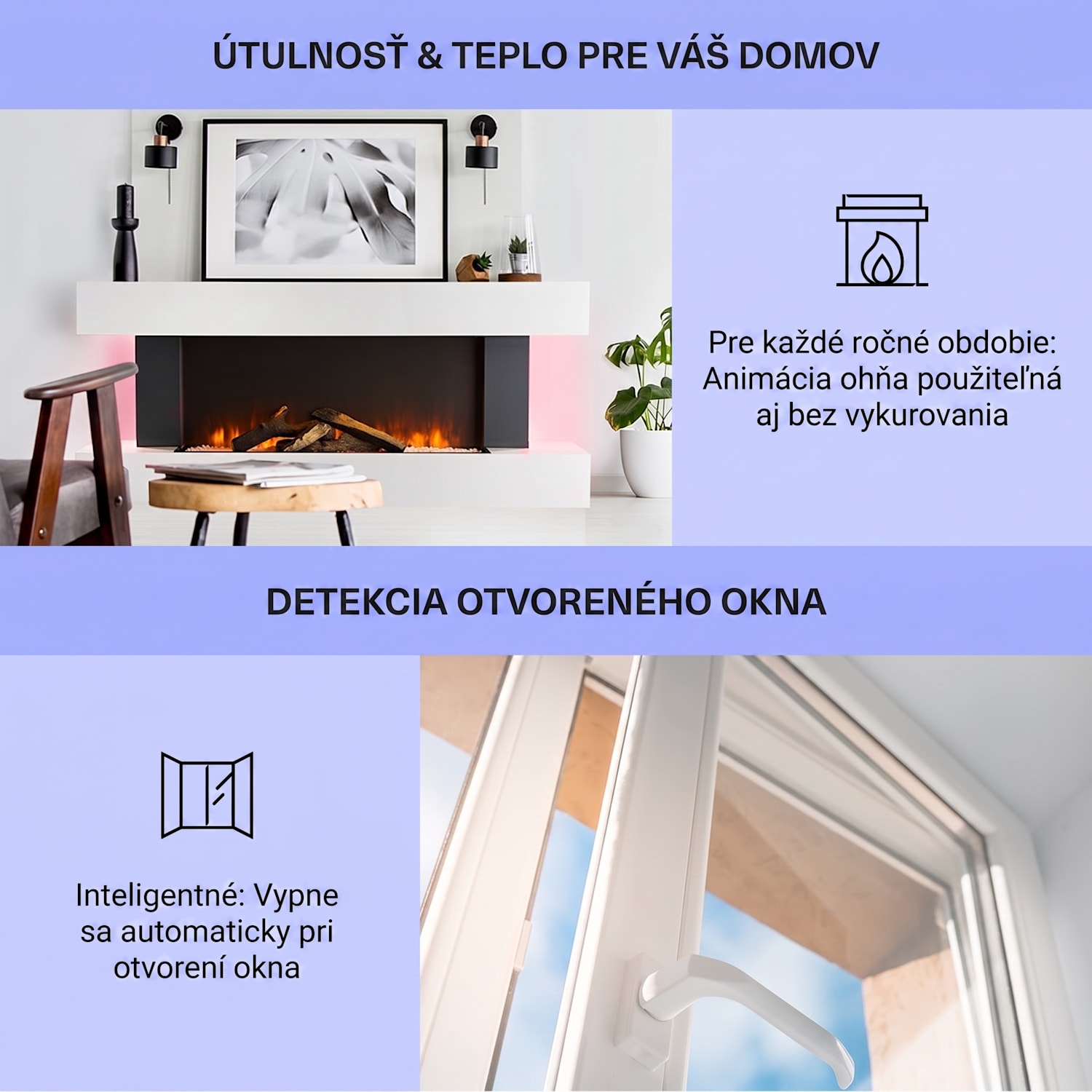 Studio Light & Fire 1 Smart, krb, 1000/2000 W, MDF, WiFi Control 