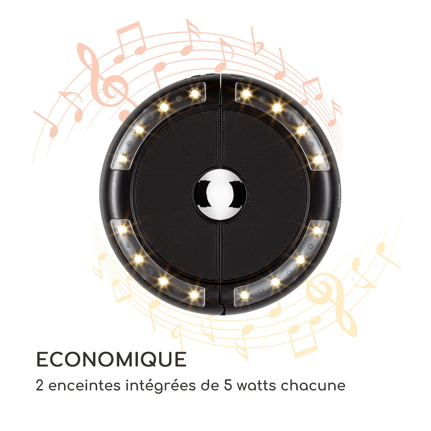 St. Tropez licht en bluetooth luidspreker voor parasol led oplaadbare batterij 