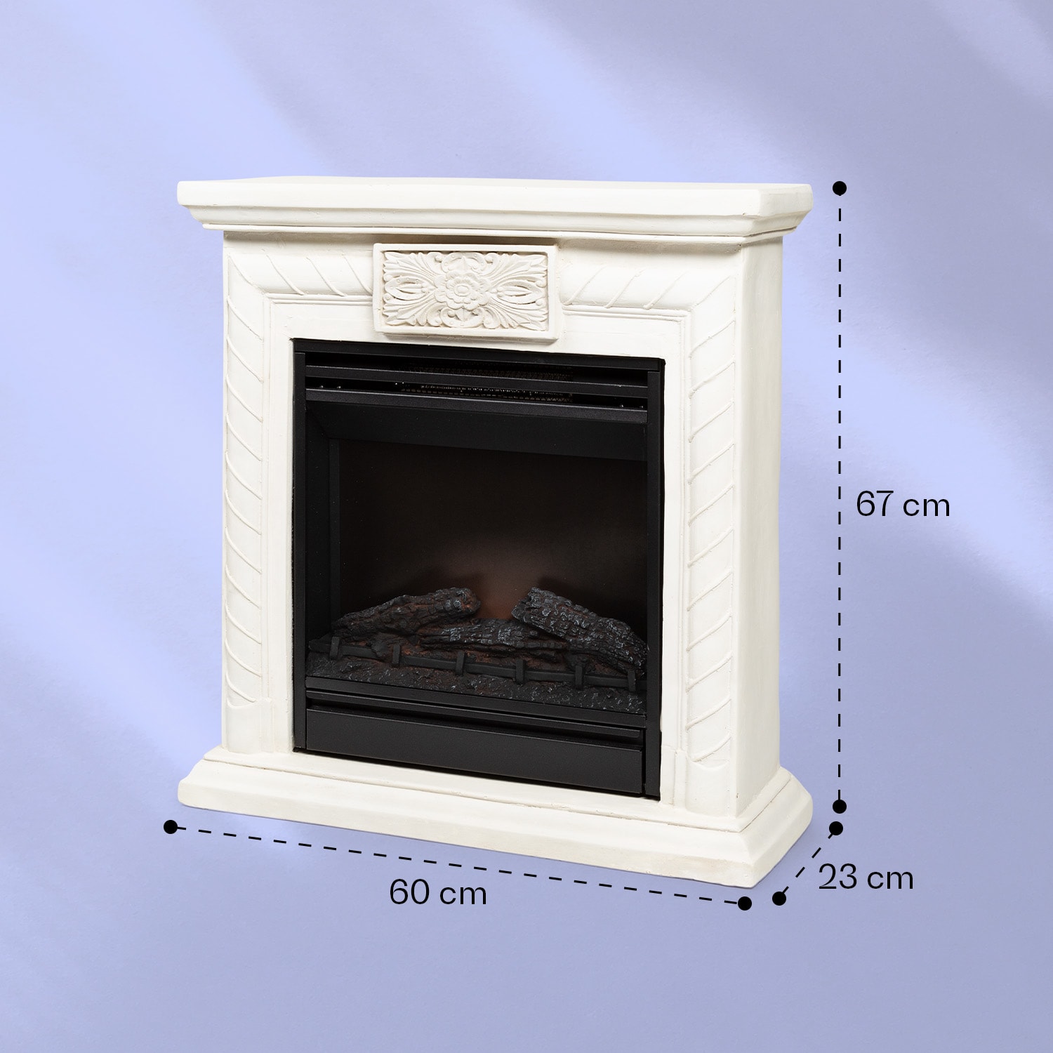 Frosty Peak Elektrický krb 1800 W Funkcia vykurovania 10 až 30 °C Diaľkové ovládanie 