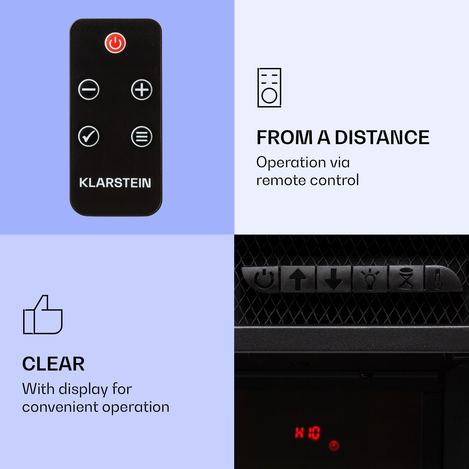 Studio 10 Arc, elektrický krb, 1800 W, LED plamene, ventilátor, diaľkové ovládanie 