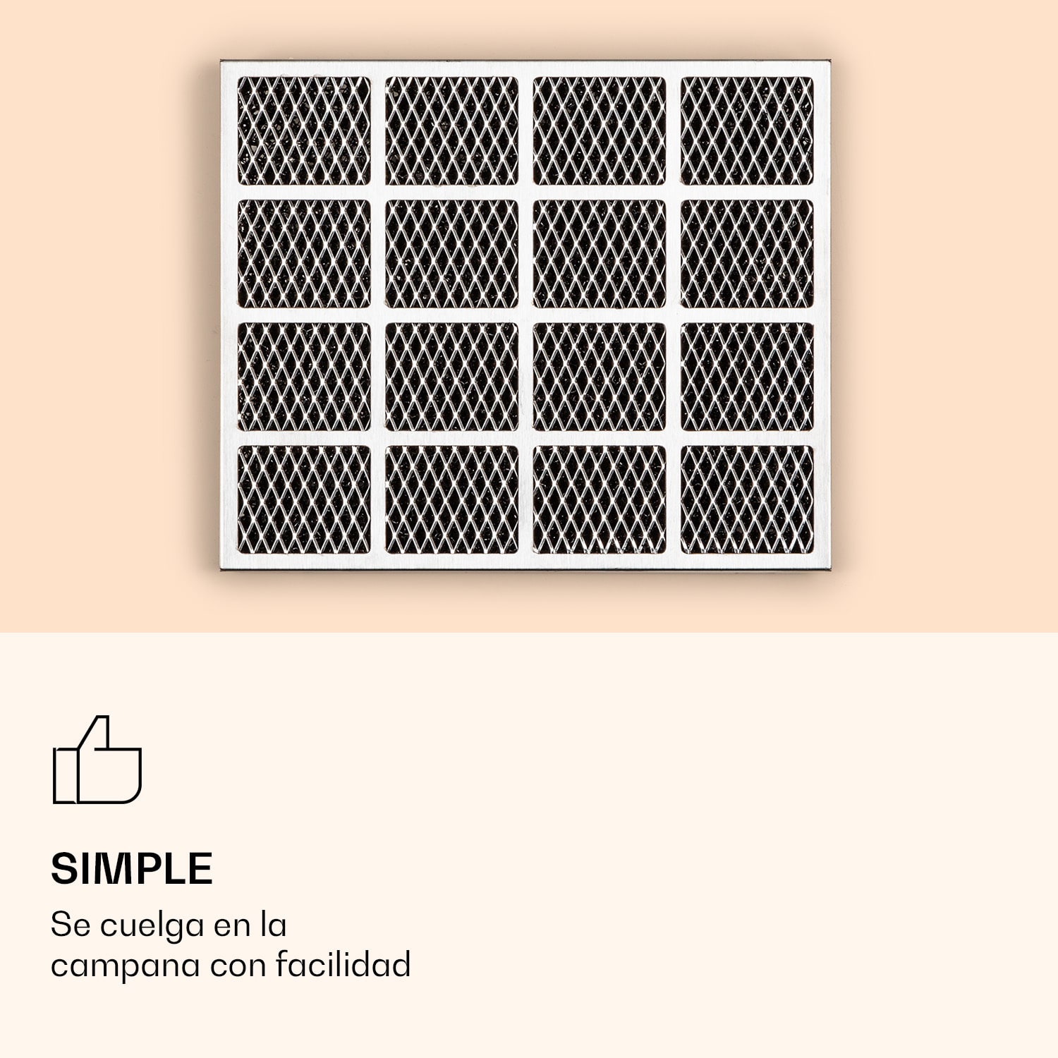 Mariana filtro de carbón activo accesorio de repuesto 20 x 2 x 17 cm (ancho x alto x fondo) 