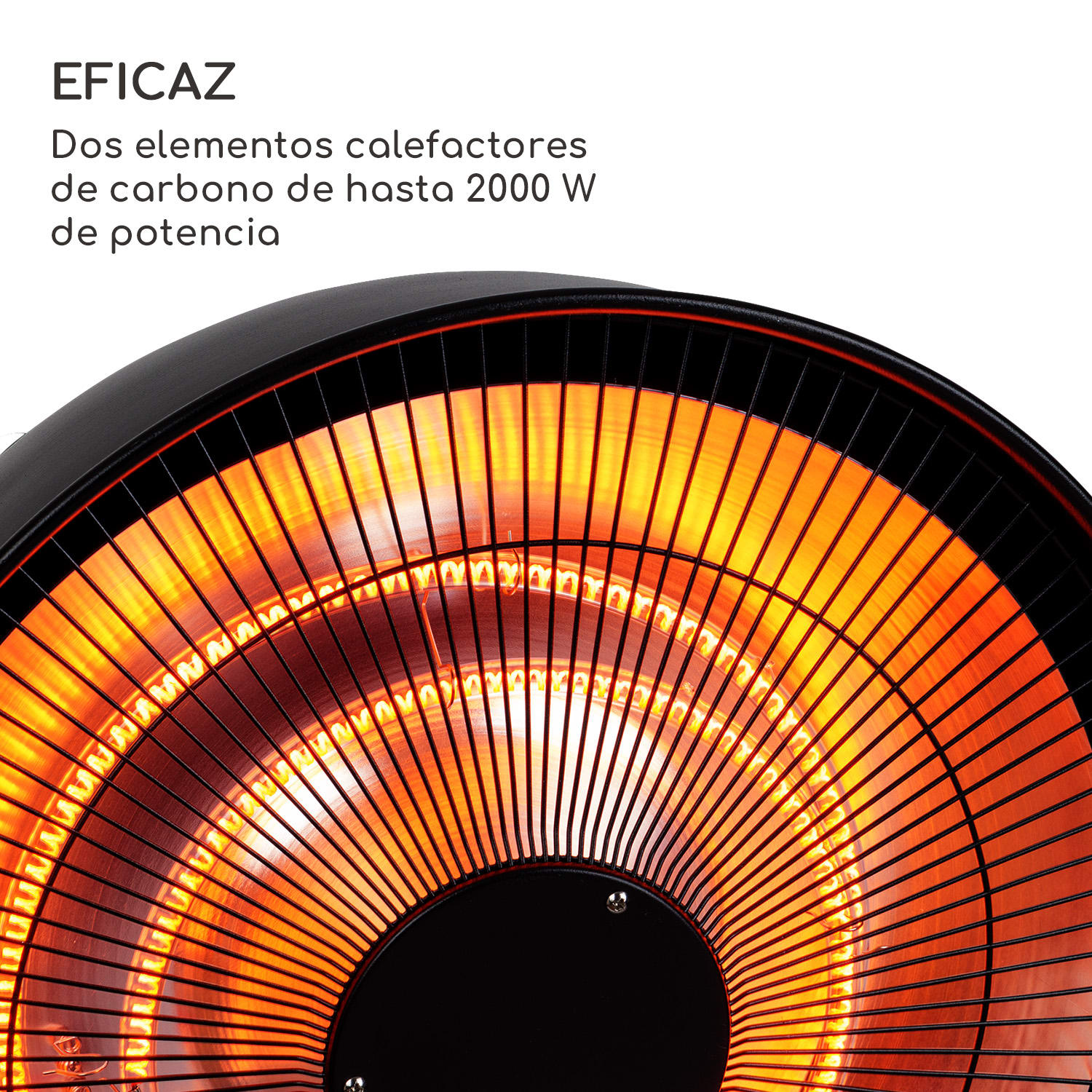 Heatbell Wall Smart Estufa exterior IPX4 800/1200/2000W Exterior Negro