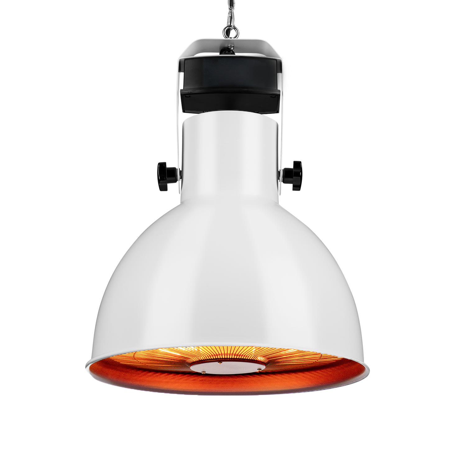 Heatbell Ceiling Smart, infračervený ohřívač, terasový, 800/1200/2000 W, venkovní, IPX4 Bílá