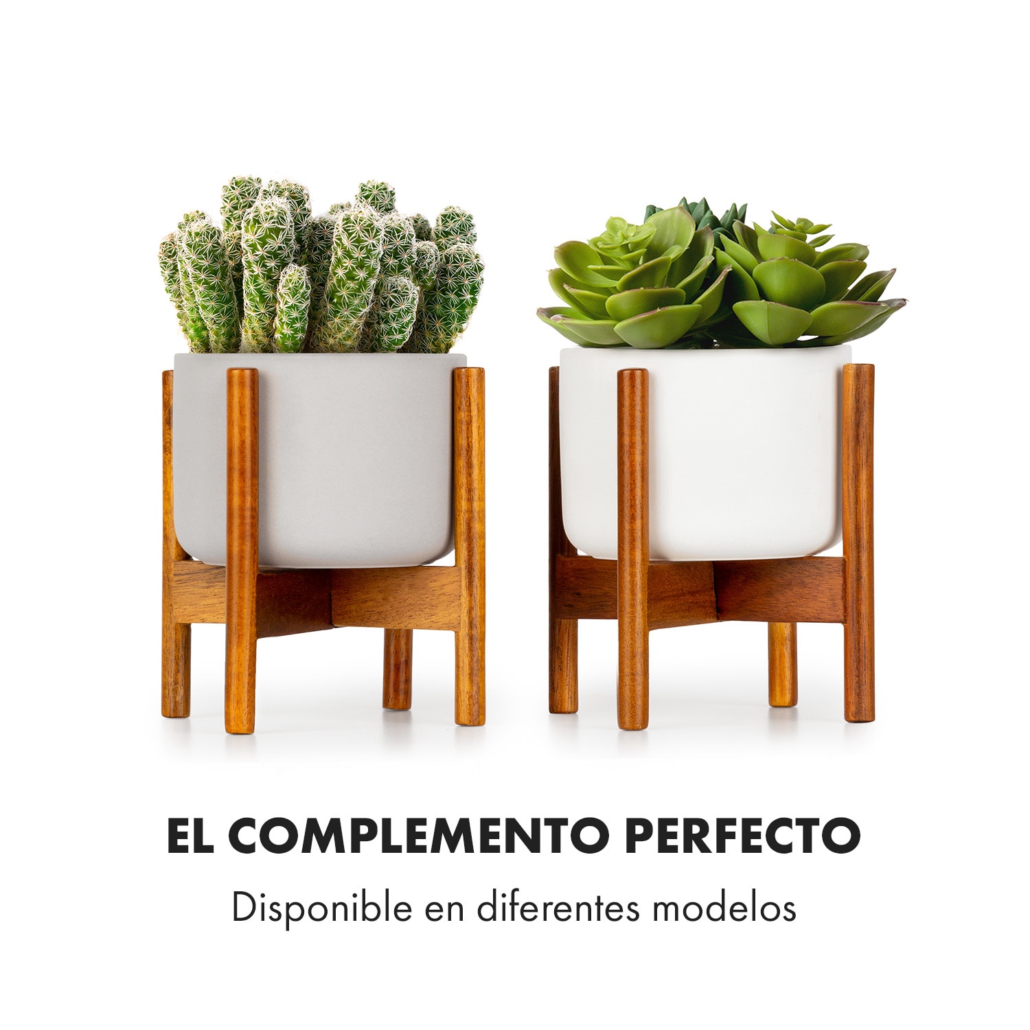 Maceta Thorn con soporte estilo años 50, 2 tamaños 