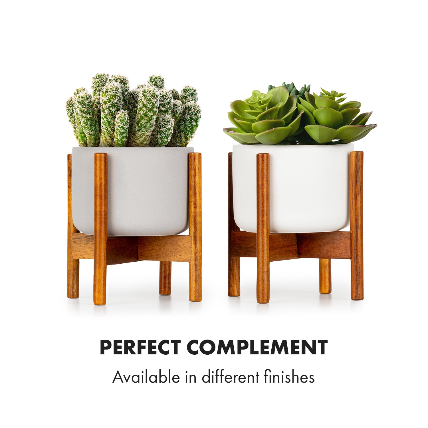 Thorn Flowerpot with Stand 50s Style 2 Sizes XS (Ø 8,9 cm) | White