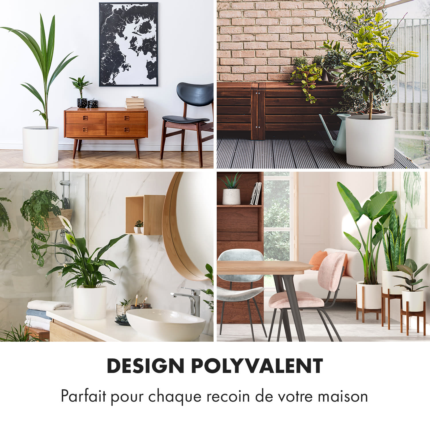 Bloempot buitenpot vezelsteen in/outdoor 