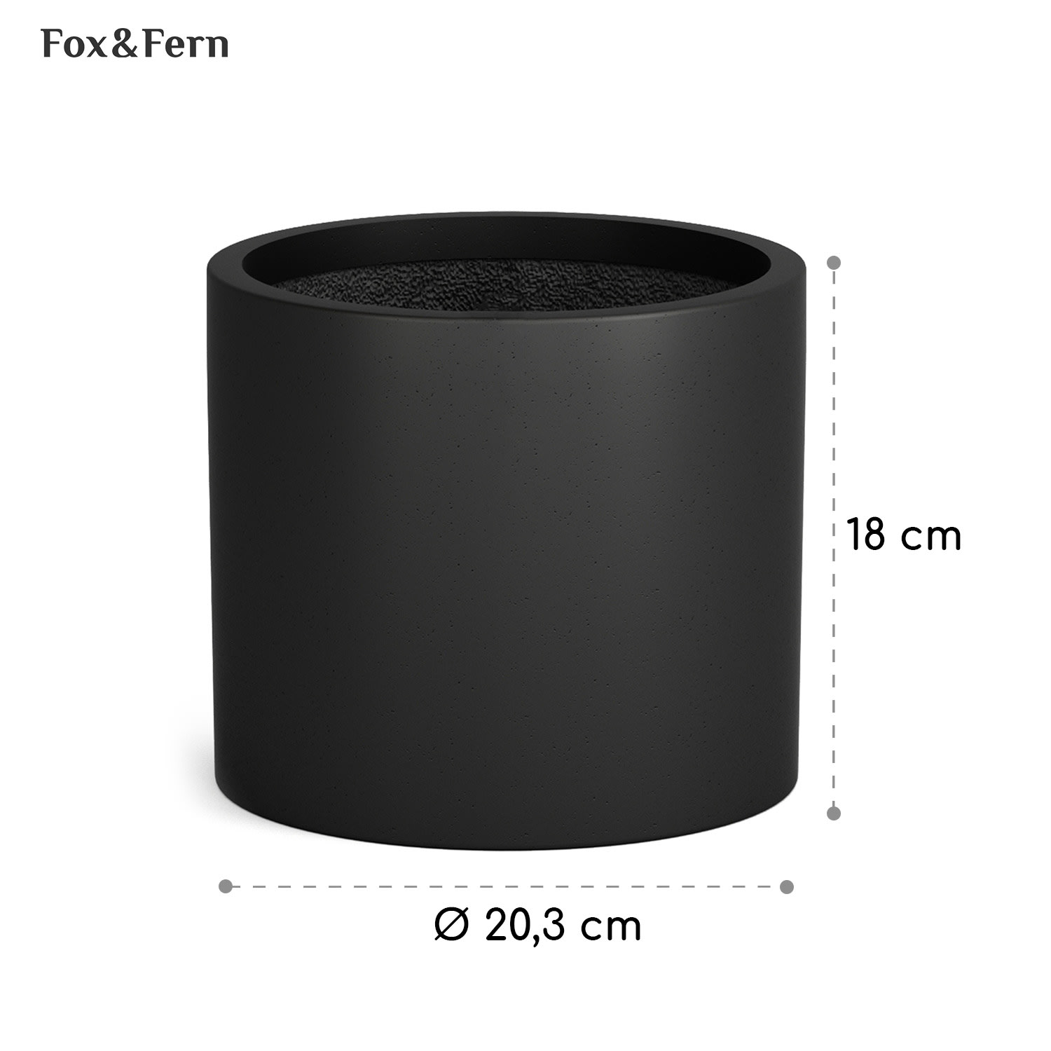 Bloempot buitenpot vezelsteen in/outdoor