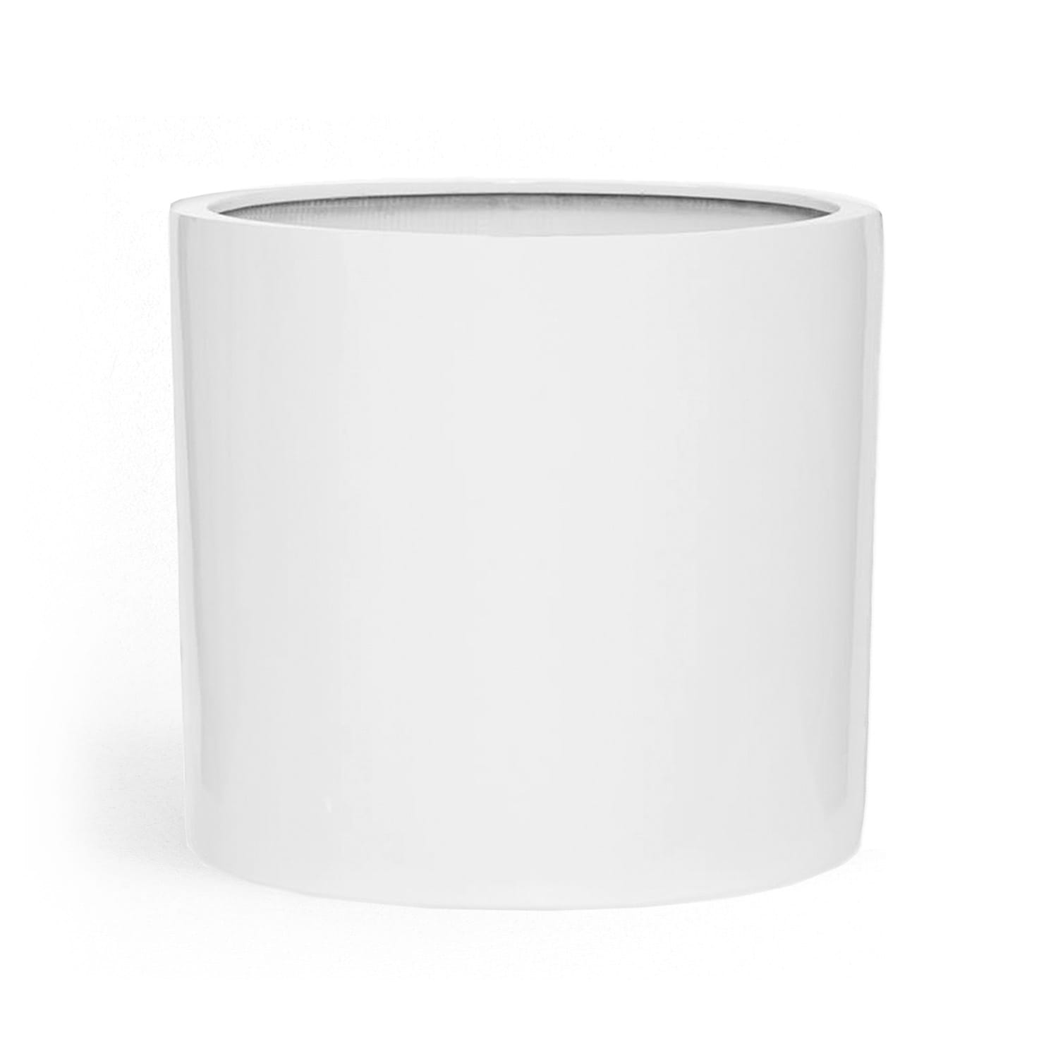 Gendt, virágcserép, fiberstone, beltér/ kültér S (Ø 20,3 cm) | Fehér fényes