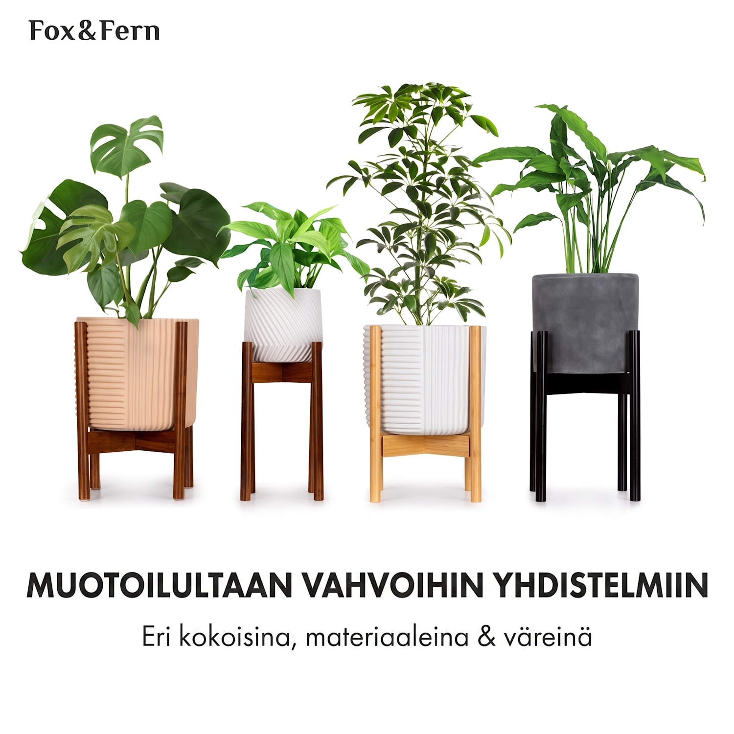 Venlo kukkaruukku polystone sisälle ja ulos 3 kokoa L (Ø 30,48 cm) | Valkoinen