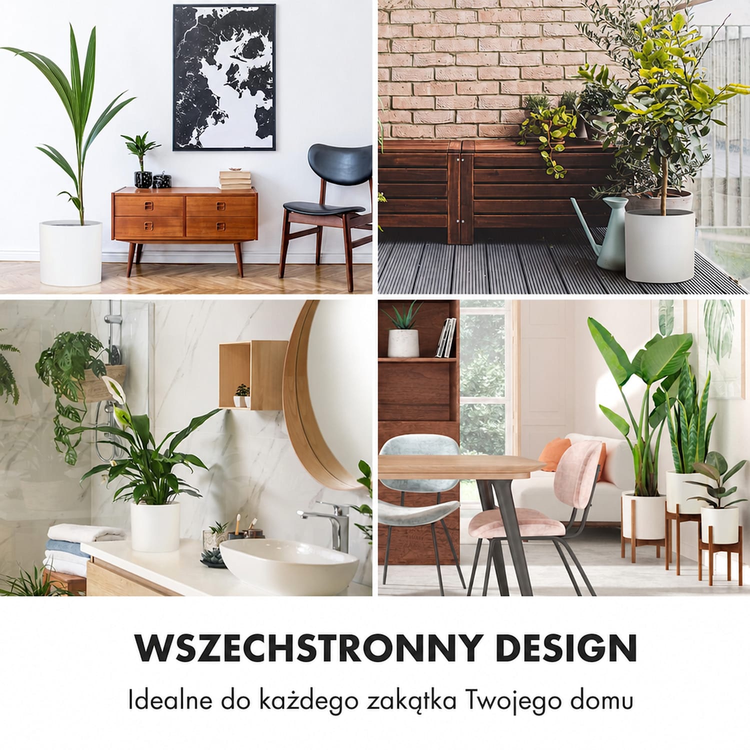 Gendt, doniczka, osłonka na doniczkę, zestaw 3 sztuk, 3 rozmiary S/M/L, in/outdoor 