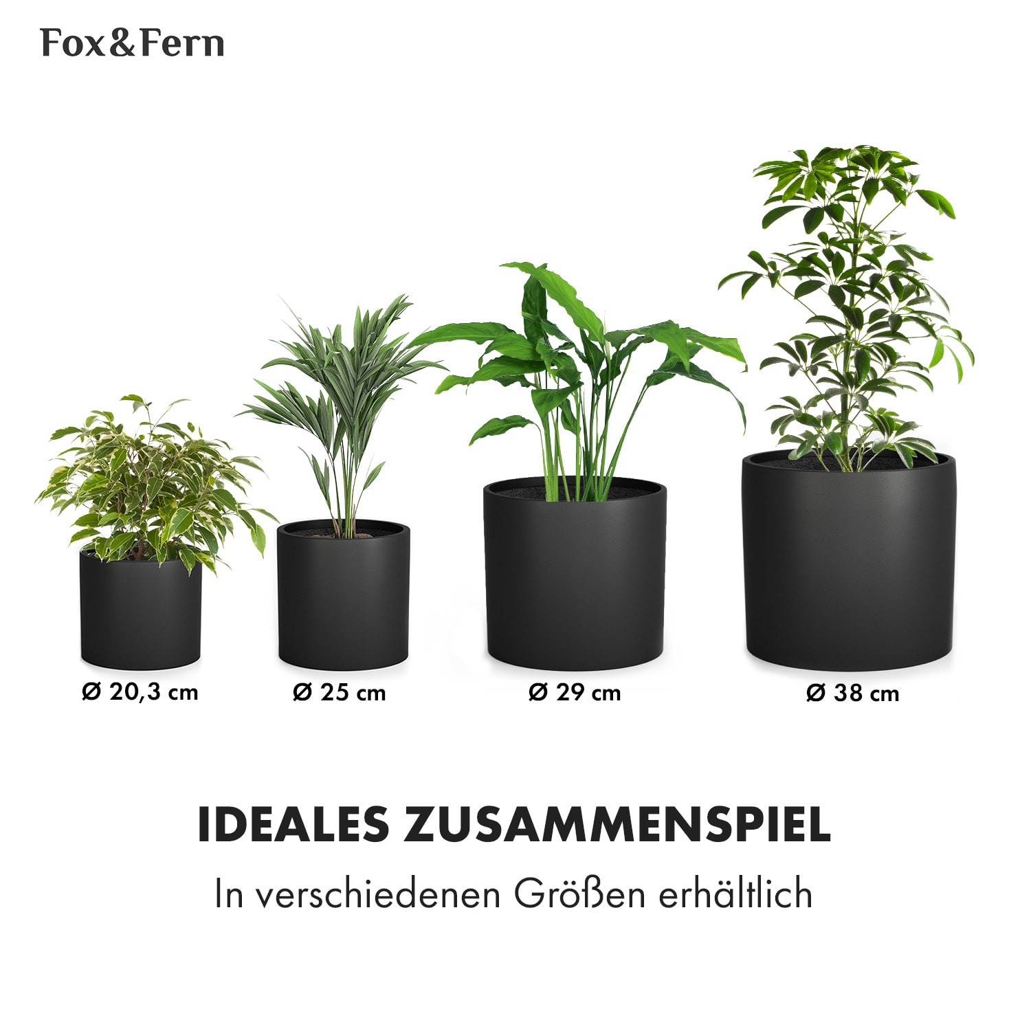 Gendt Pflanztopf Übertopf Faserstein In/Outdoor