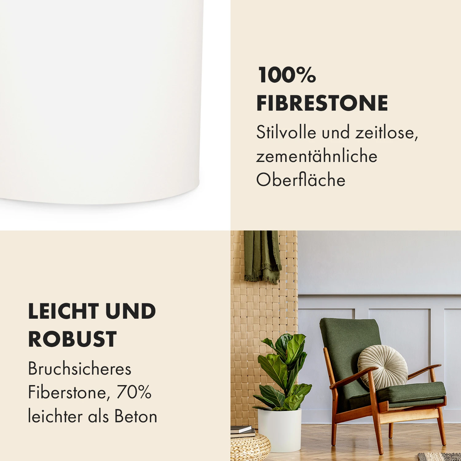 Rubal Fox & Fern        Gendt PflanztopfQA 5555