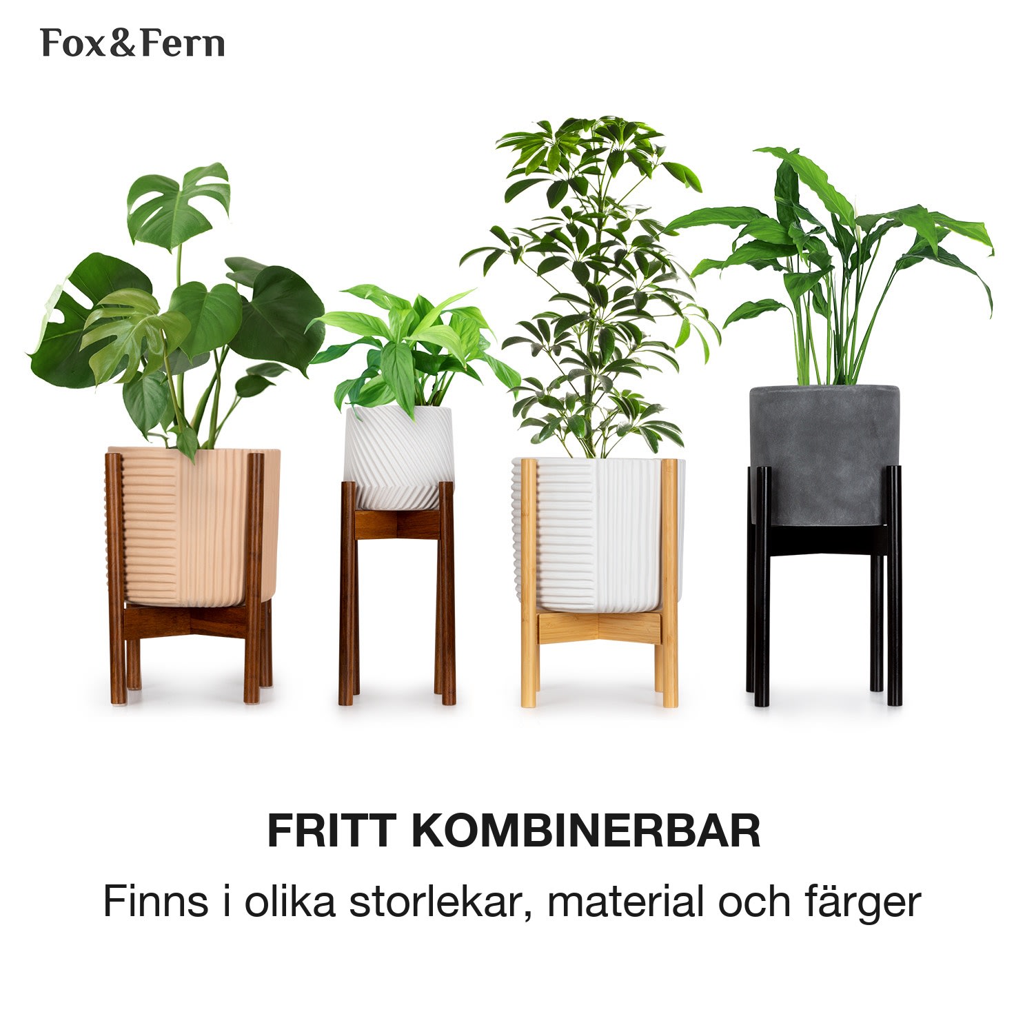 Heusden Blomkruka polystone växtvänlig handgjord S (Ø 20,3 cm) | Mellangrå