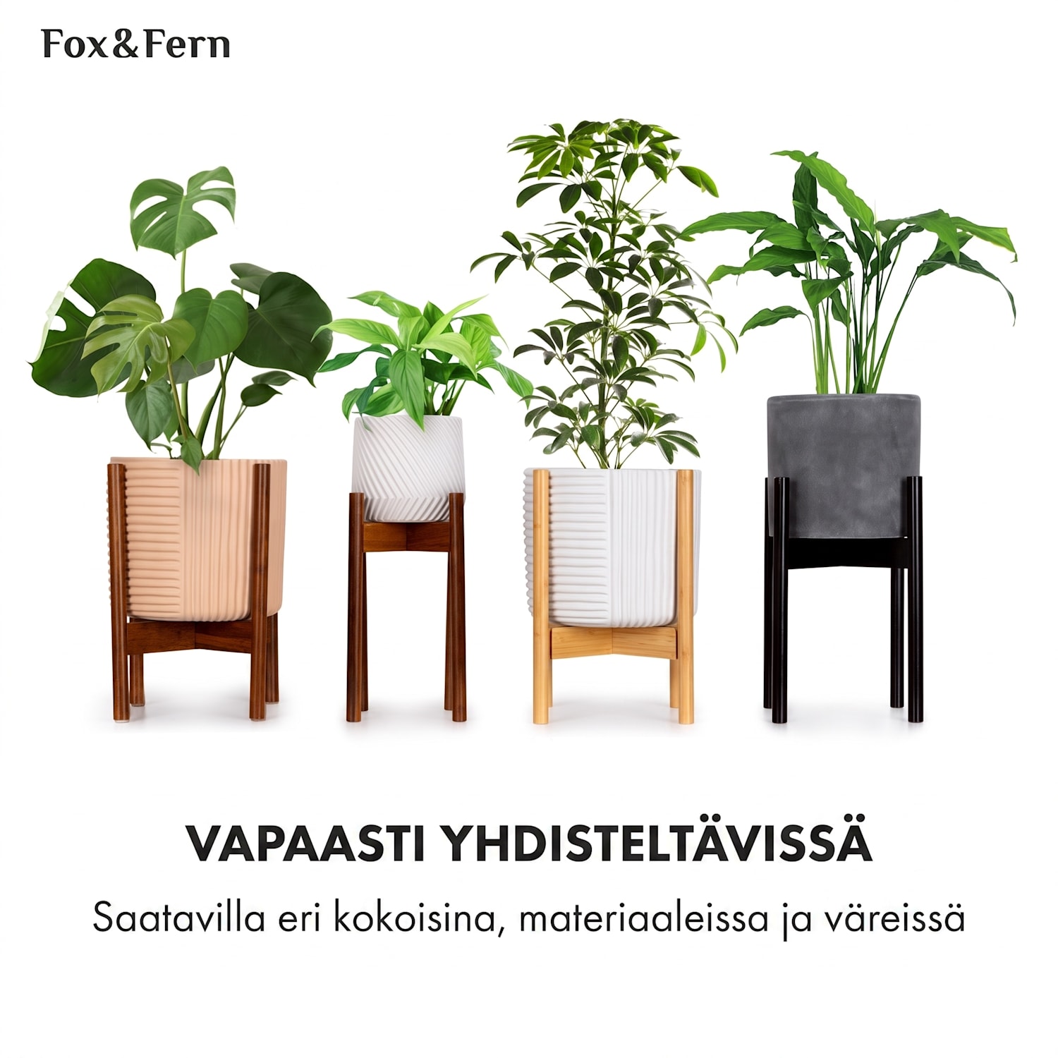 Heusden kukkaruukku polystone kasviystävällinen käsintehty M (Ø 25,4 cm) | Keskiharmaa