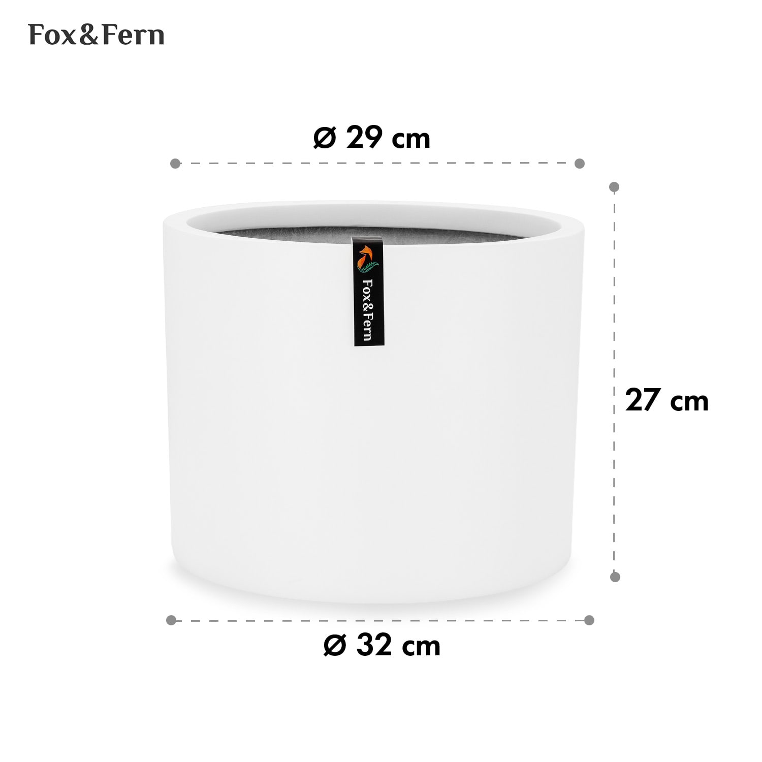 Gendt, kvetináč, fiberstone, interiér/exteriér L (Ø 30,48 cm)