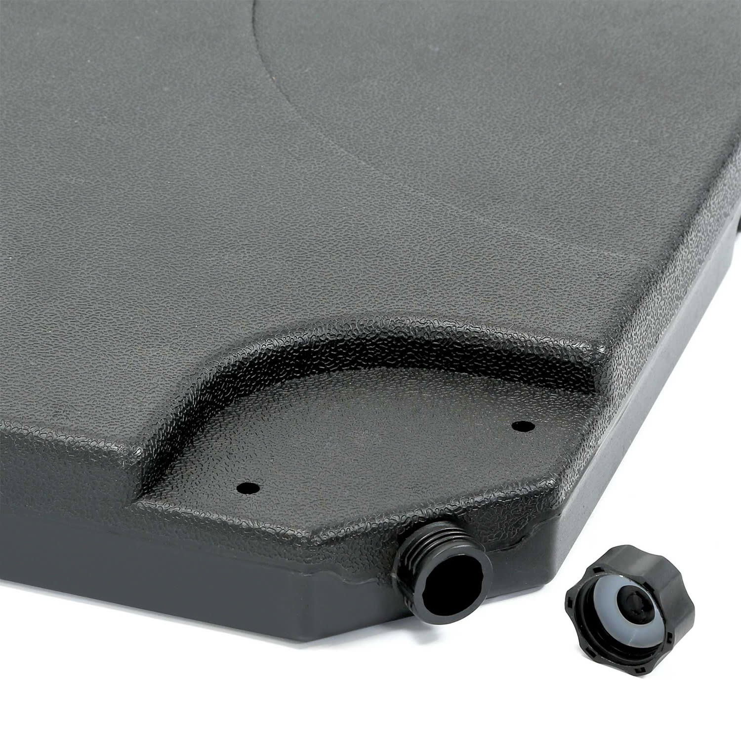 Limousin, utežne plošče za stojalo senčnika, 80 kg, prazne plošče, komplet 4 kosov 