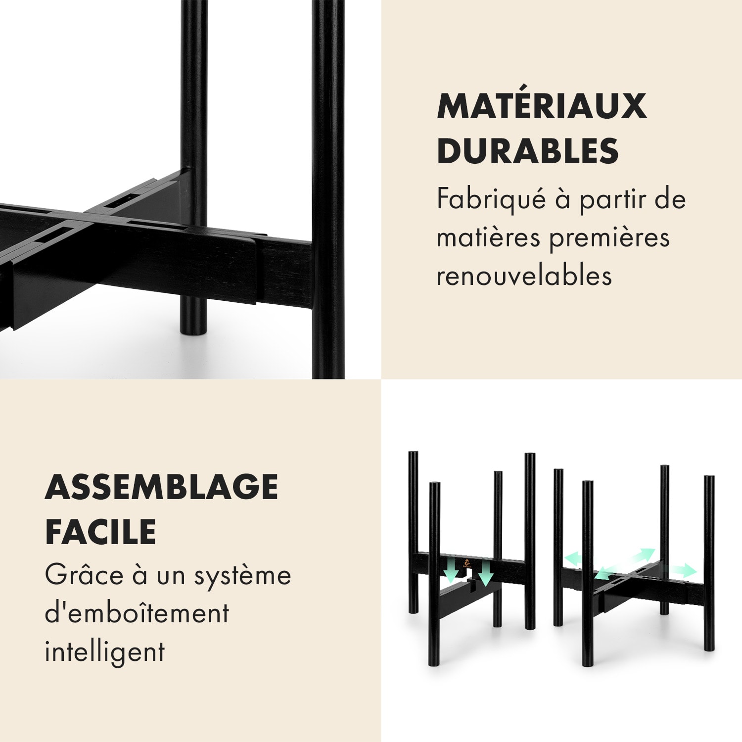 Deventer plantenbak voor potten van 20,3-30,5 cm Ø 2 hoogtes 