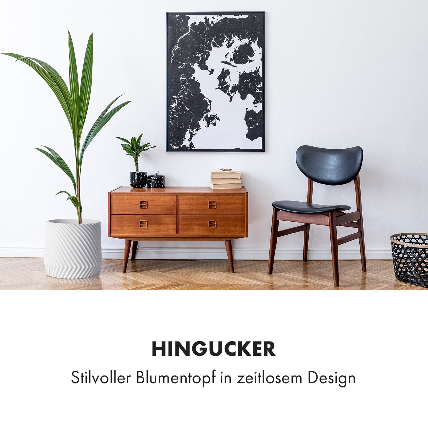 Pot de fleurs Heusden fait à la main, en polystone respectueux des plantes. 