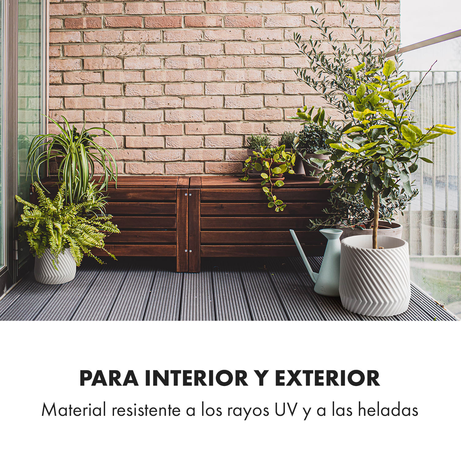 Maceta hecha a mano de polystone apto para plantas 