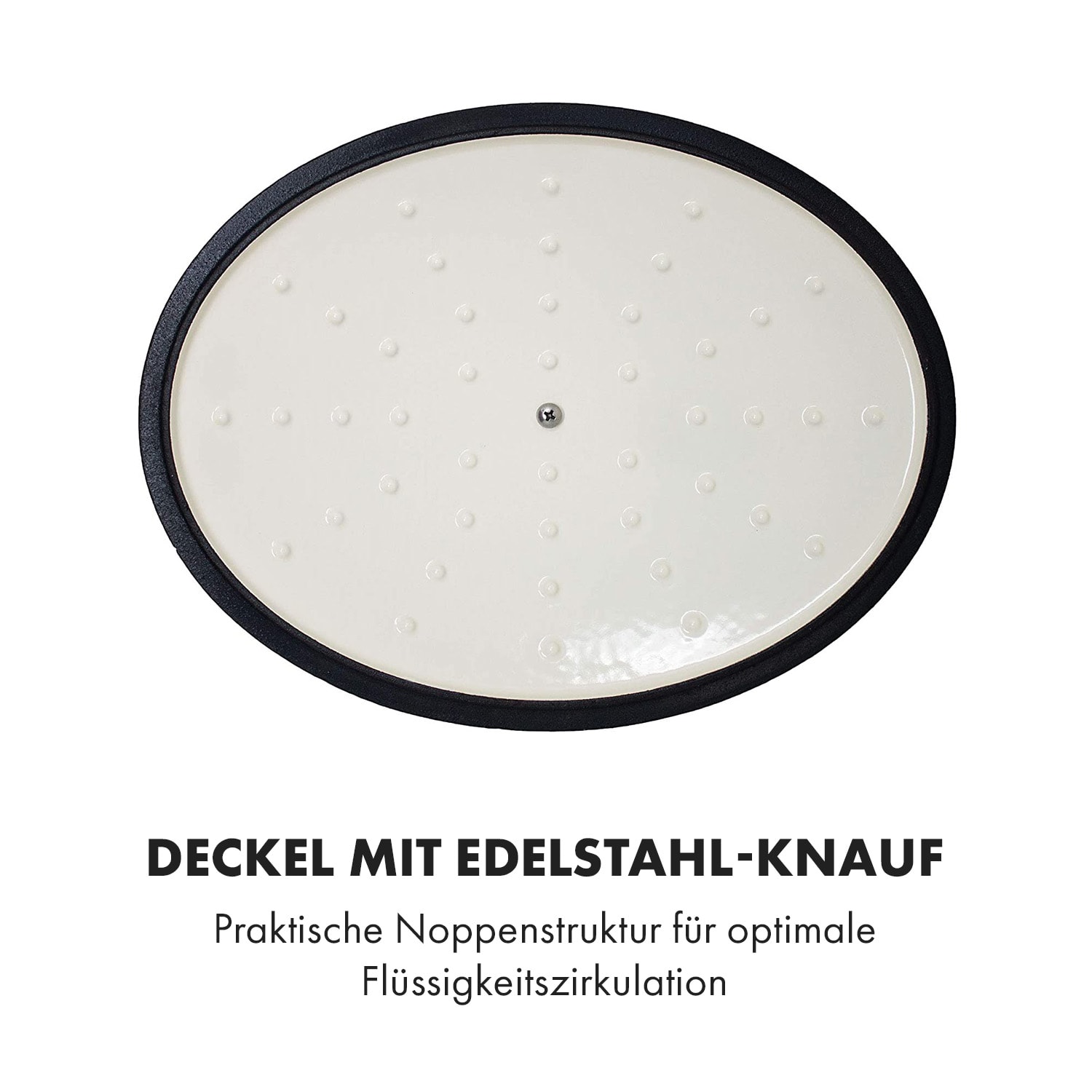 Podolica Bräter 4 Liter Kasserolle Gusseisen emailliert oval zwei Griffe 4 Ltr. | Rot