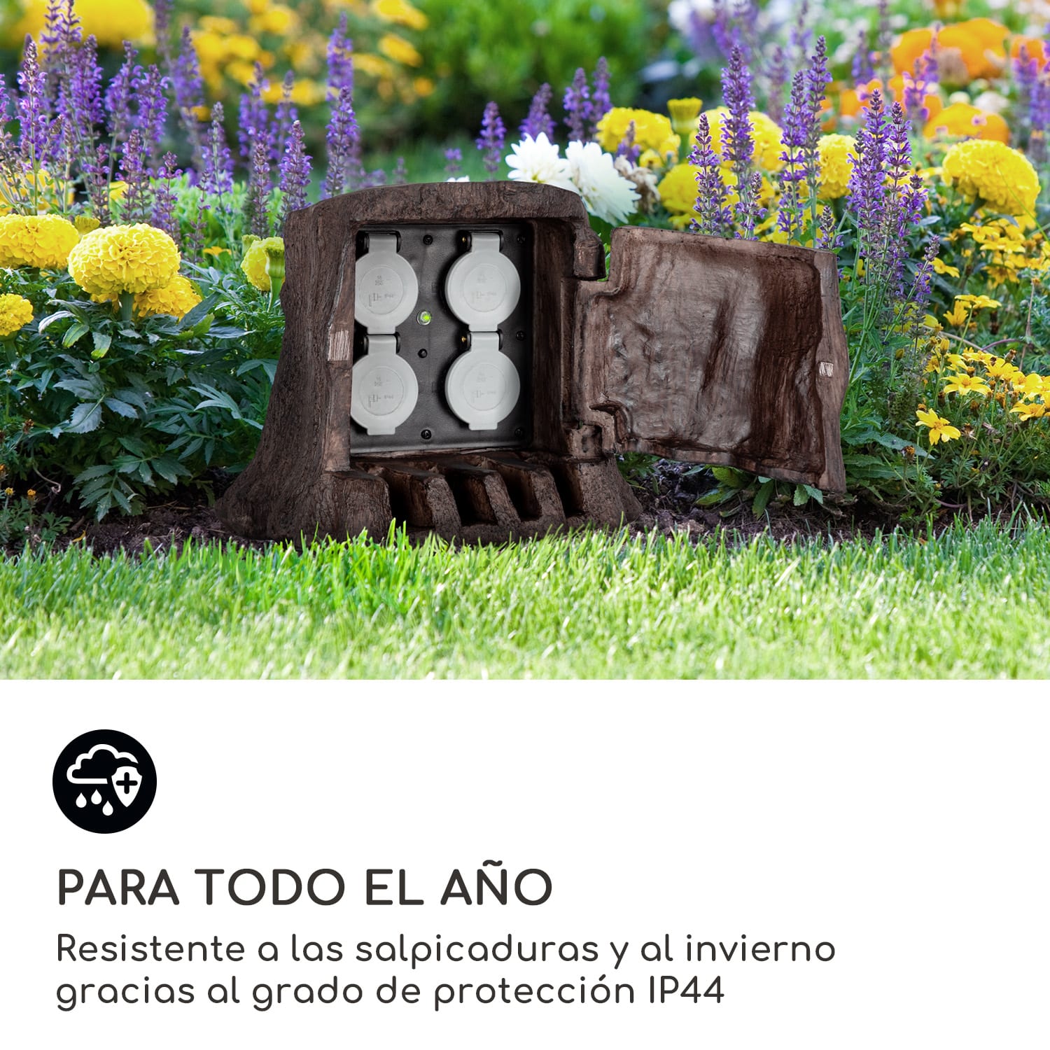 Power Tree Smart Toma de corriente para jardín Control wifi 3680 W IP44 árbol | 3 m