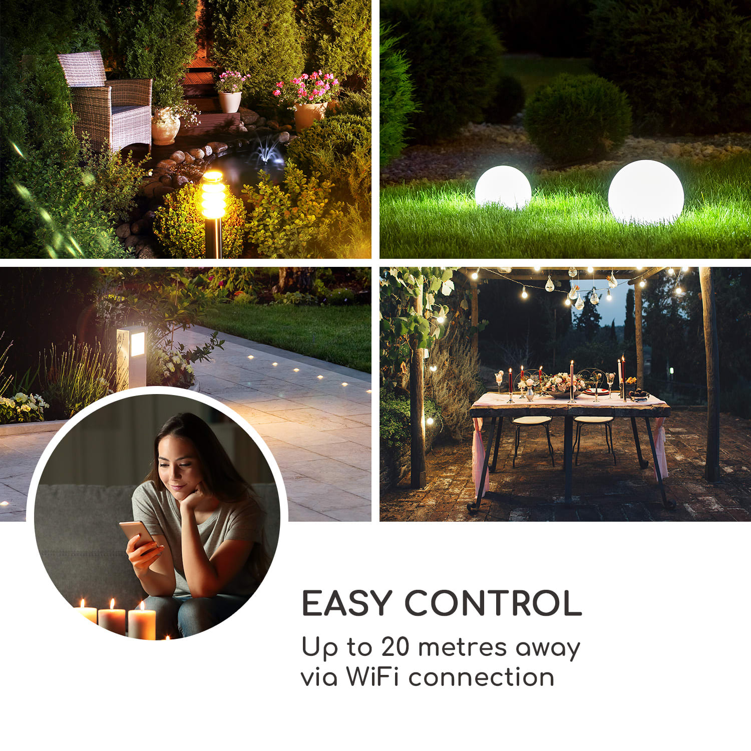 Power Mushroom Smart, gniazdo ogrodowe, sterowanie przez Wi-Fi, 3680 W, IP44 Grzyb | 3 m