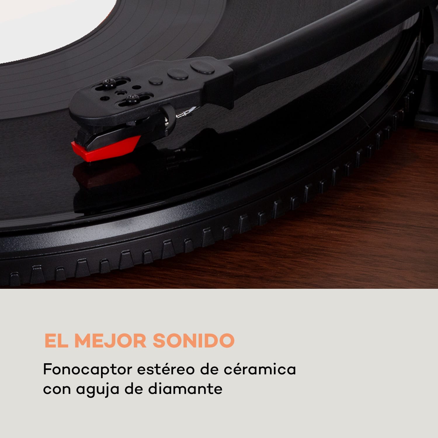 Tocadiscos TT-Play SE cubierta antipolvo Bluetooth 33/45/78 rpm Pitch Caoba