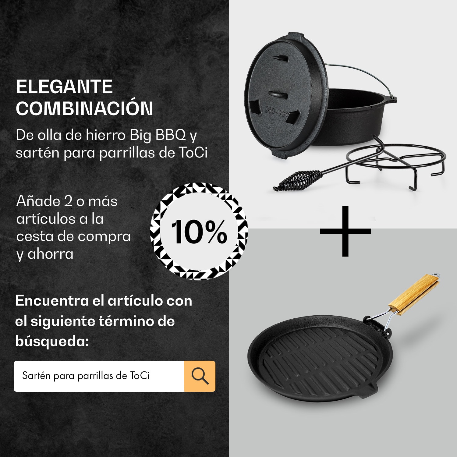 Olla Guernsey Premium Dutch Oven 9.0 BBQ hierro fundido marcado tamaño L / 9 qt ca. 8,5 Ltr / 9 qt | sin pies