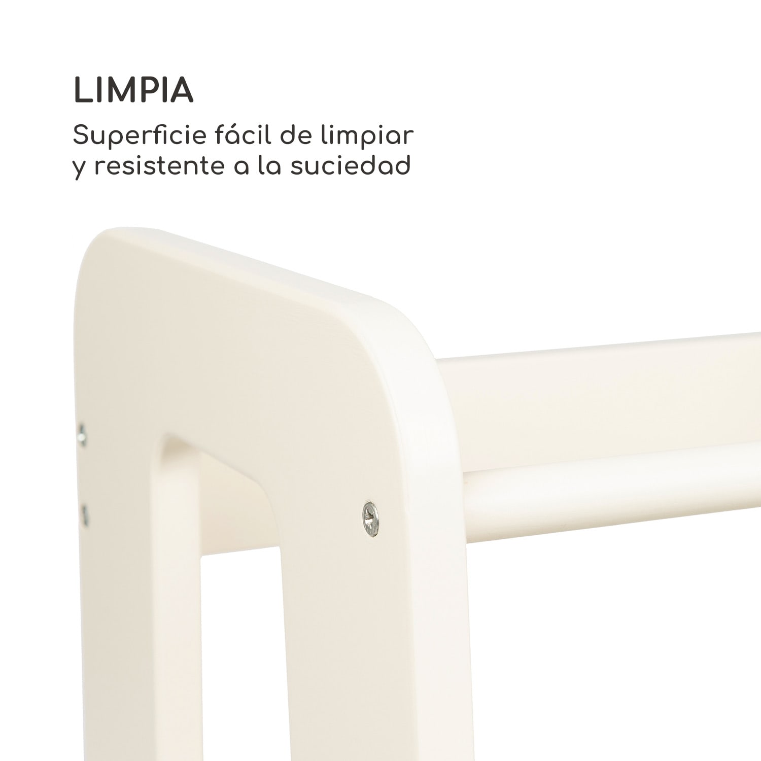 Ully Torre de aprendizaje taburete Montessori Multiplex 40,5 x 86 x 38 cm 