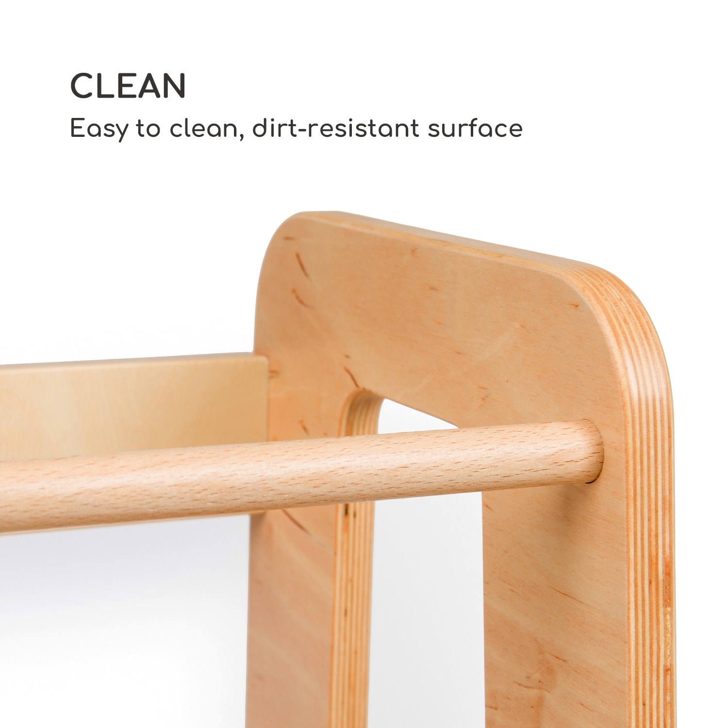 Ully, учебна кула, помощник за катерене, Монтесори, мултиплекс, 40,5 х 86 х 38 см. Брезова