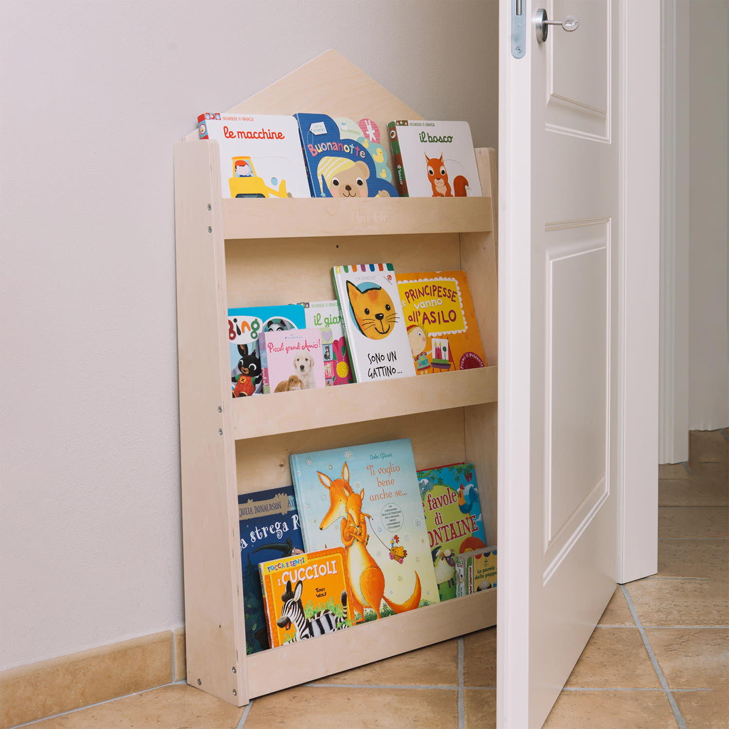 Dotty Maison Naturelle Bibliothèque Montessori Multiplex 60x95x13cm