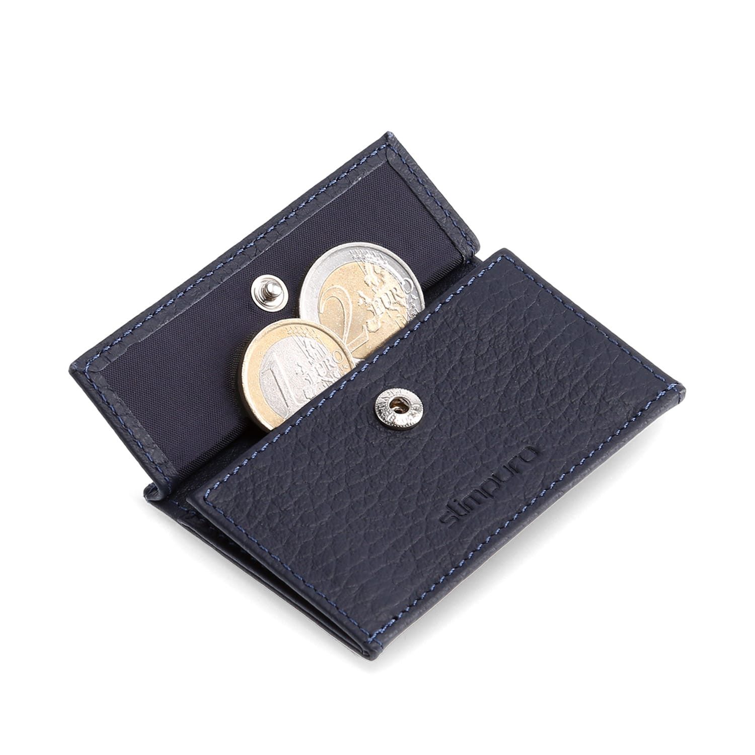Coin Pocket com cartão de proteção RFID para ZNAP Slim Wallets 8 e 12 e botão de pressão  granenciado | Antracite