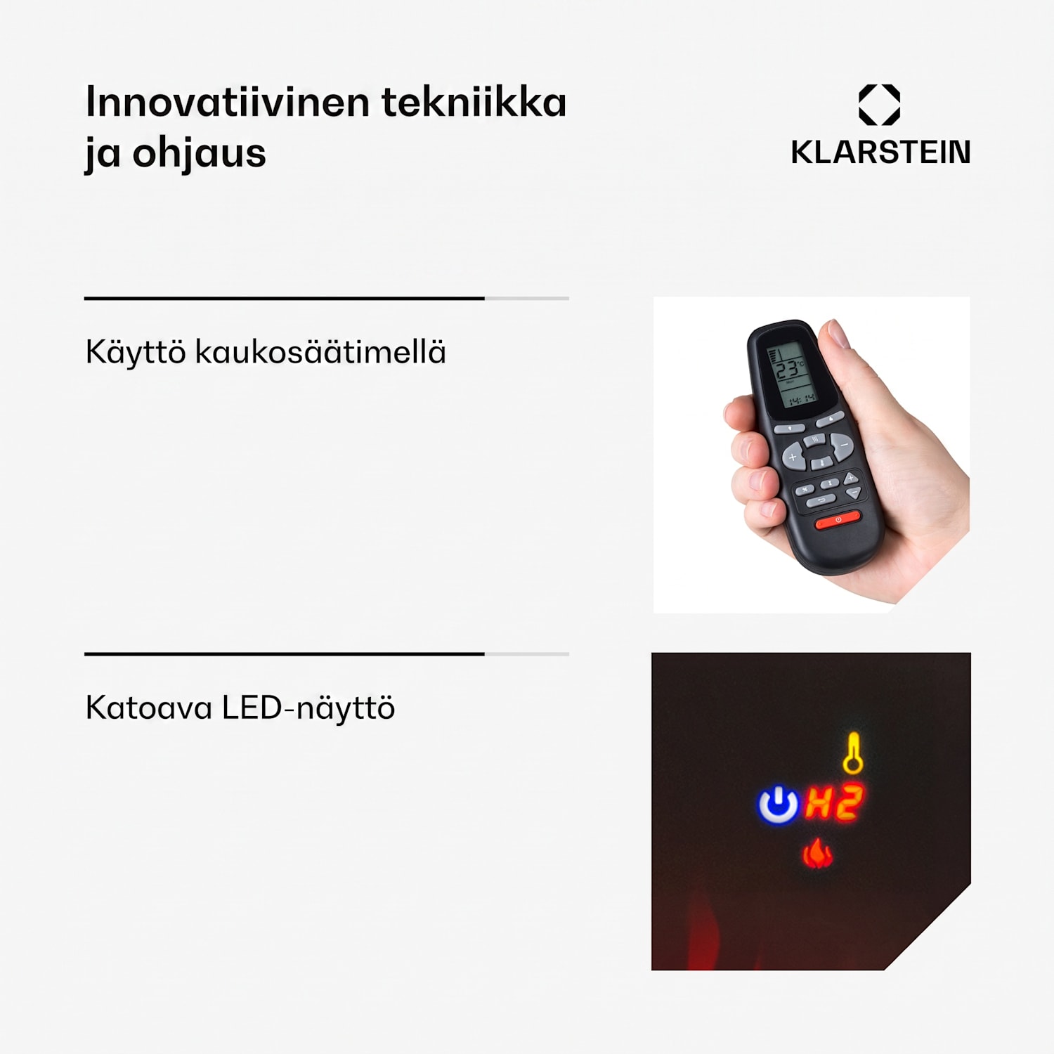 Galeras sähköinen seinä- ja sisäänrakennettava takka 1800 W LED 3 väriä ajastin 102x47x12cm | Ei | Musta