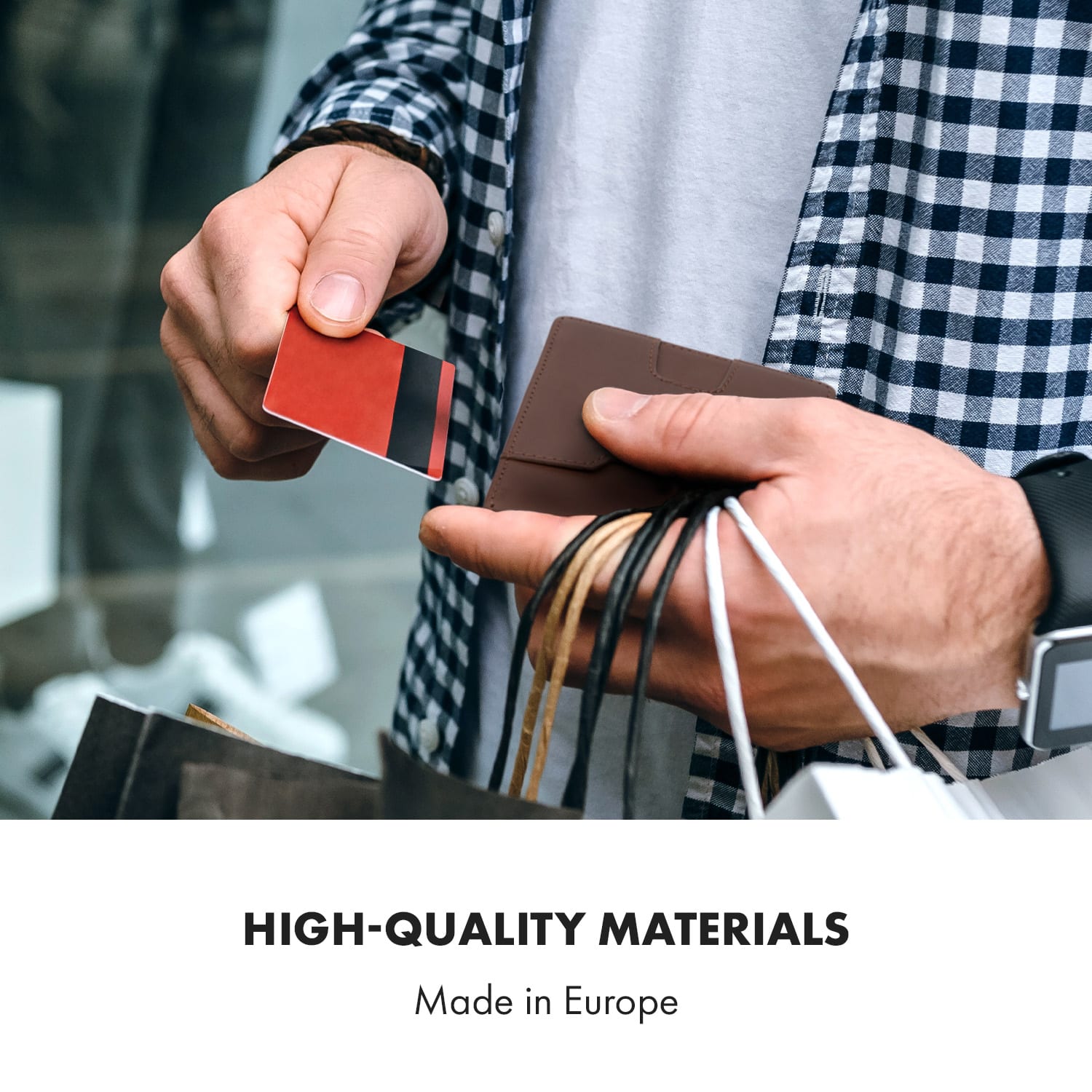 FLAPP Slim Wallet, 6 kariet, vrecko na mince, 11,8 x 1,8 x 9 cm (Š x V x H), ochrana RFID Zemitá hnedá