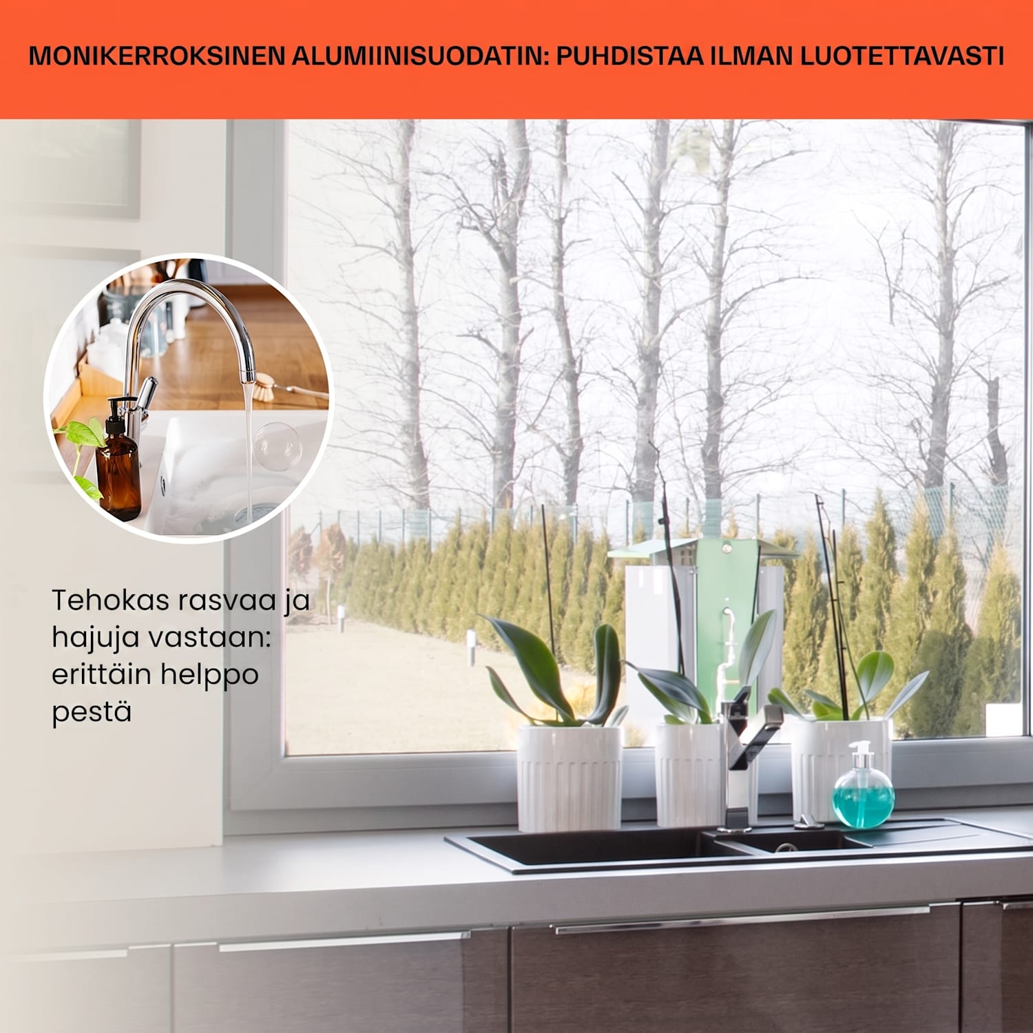 Futurelight Smart saarekeliesituuletin kiertoilma 413 m³/h LED ruostumaton teräs Antiikki Kulta Metallinen