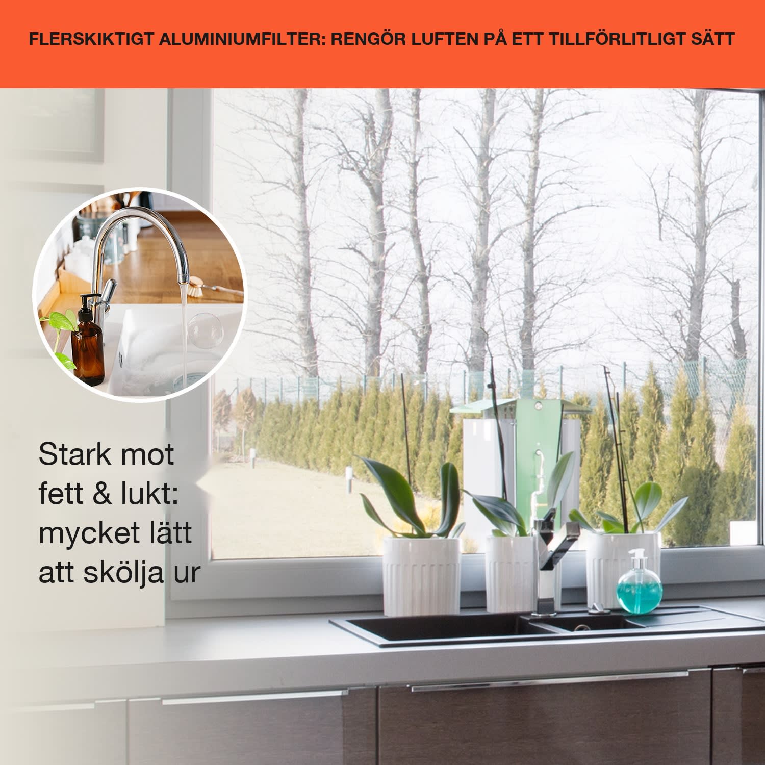 Futurelight Smart Köksfläkt för köksö cirkulation 413m³/h LED ädelstål Silver
