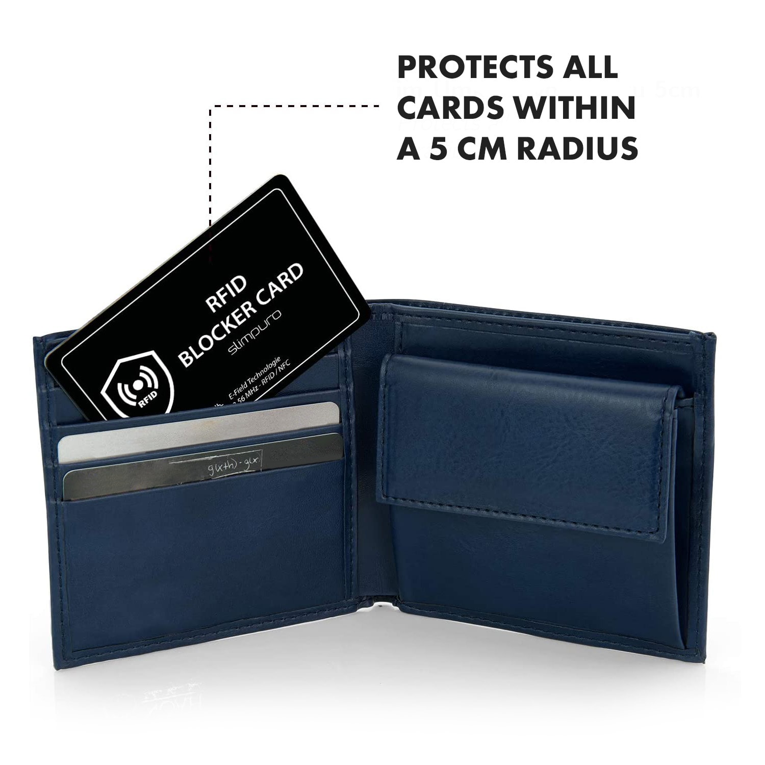 RFID blokovacia karta s rušivým signálom, NFC, ultratenká, formát platobnej karty Čierna